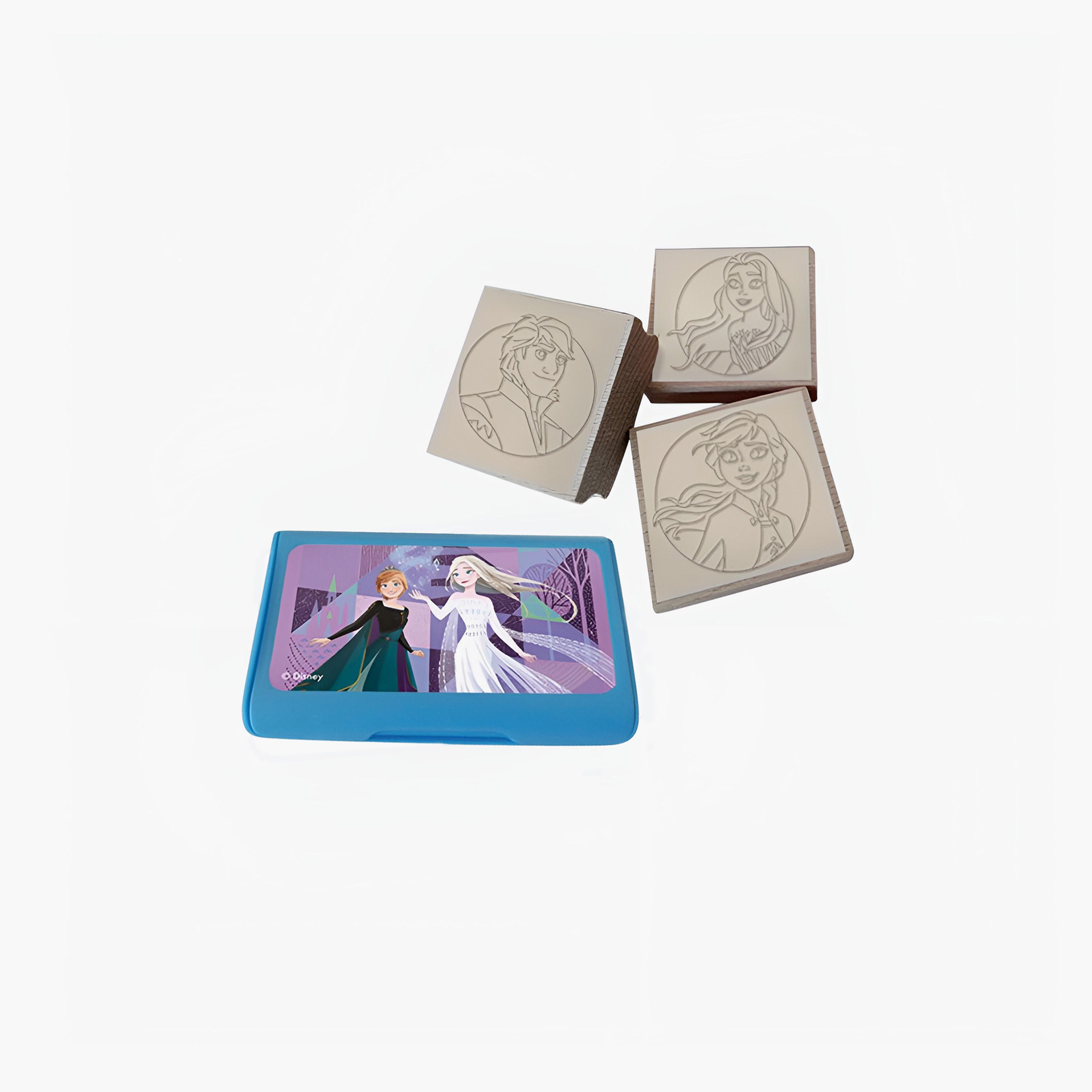 Miraculous Disney frozen 2 Felt Tip Pen Art Set with Stamps & Colouring Book-school-artsandcrafts-image-2