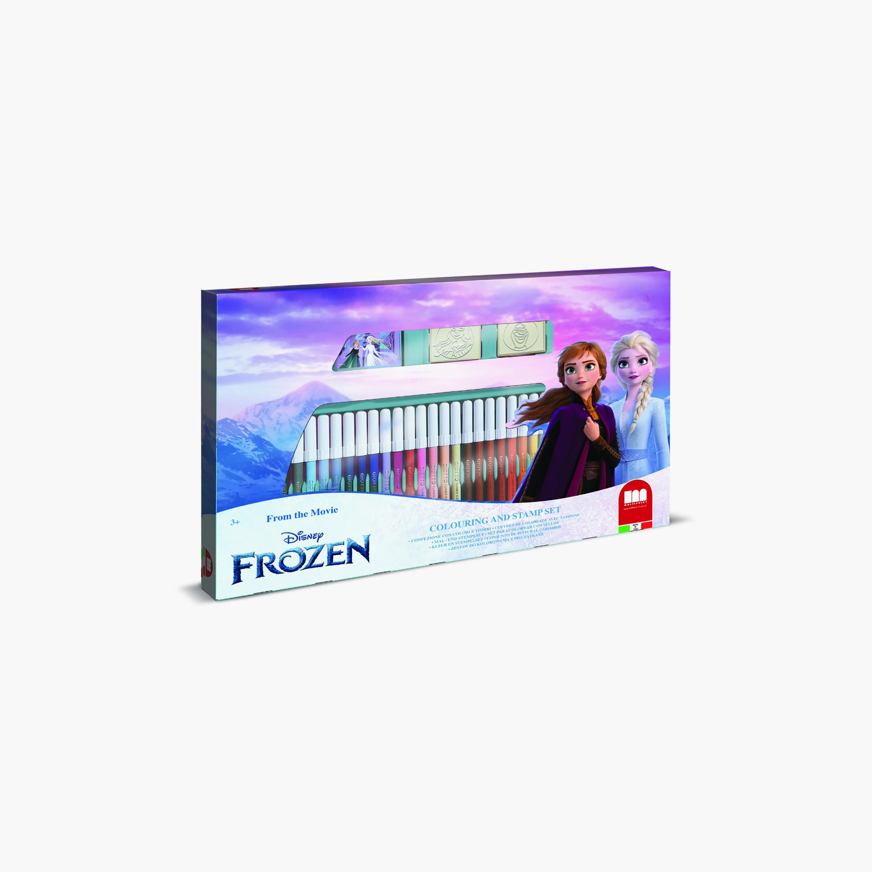 Miraculous Disney frozen 2 Felt Tip Pen Art Set with Stamps & Colouring Book-school-artsandcrafts-image-3