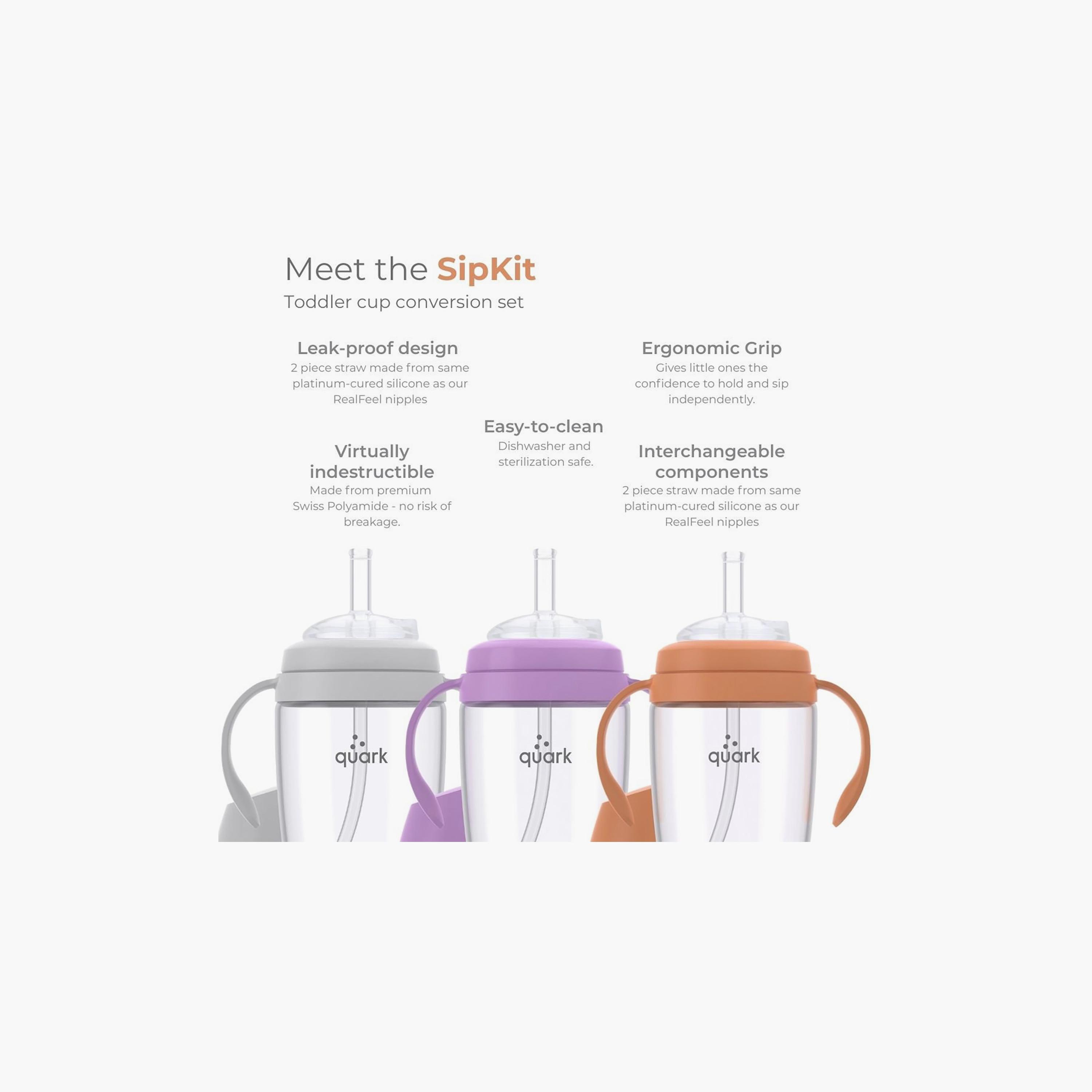 Quark Buubibottle Sipping Cup with Straw & Handles-baby-feeding-mealtimeessentials-image-2