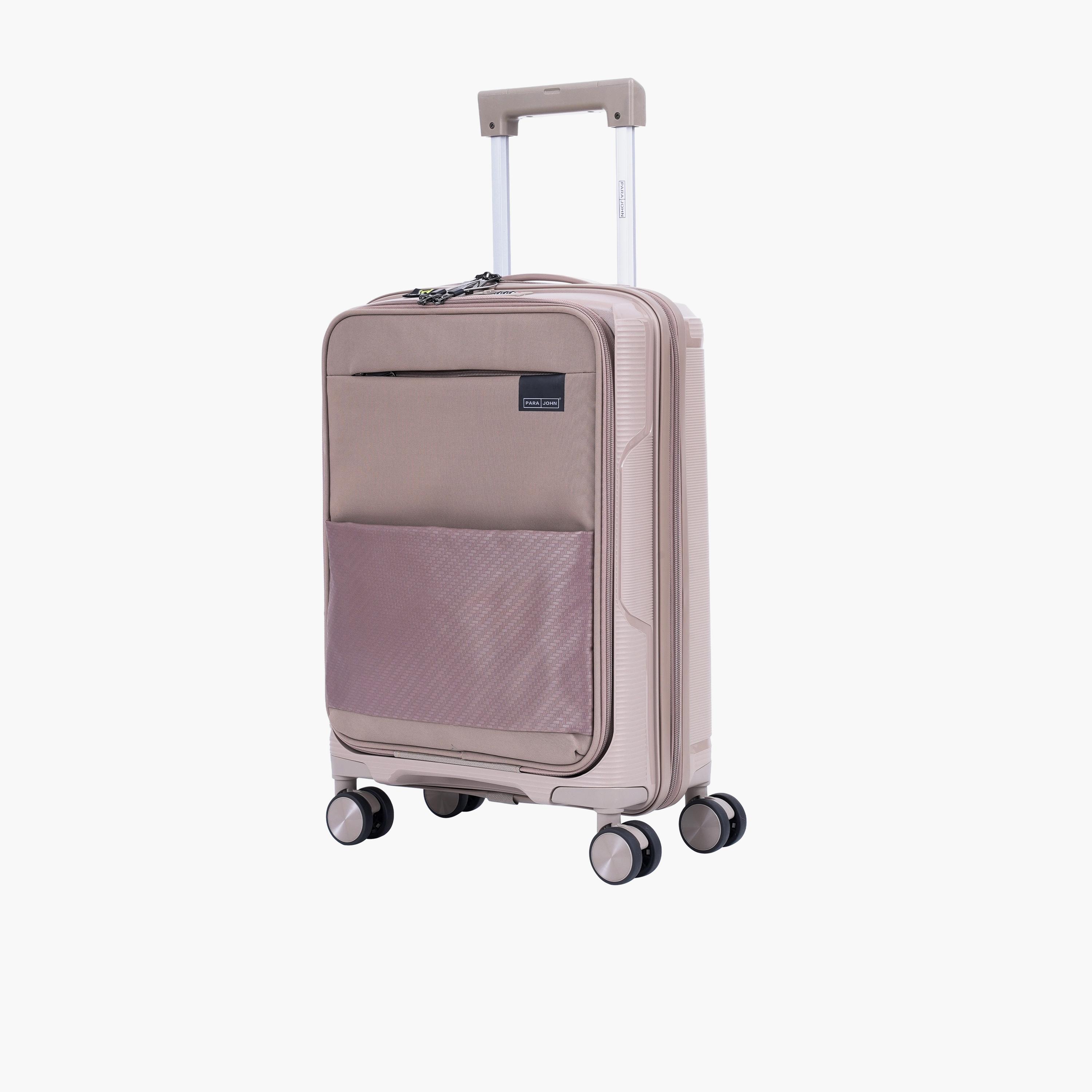 Para John Primeflex 56 CM Small Cabin Polypropylene Hard-Sided 4-Wheeler Spinner Trolley Bag with Combination Lock-travel-luggagesandbags-luggage-image-1
