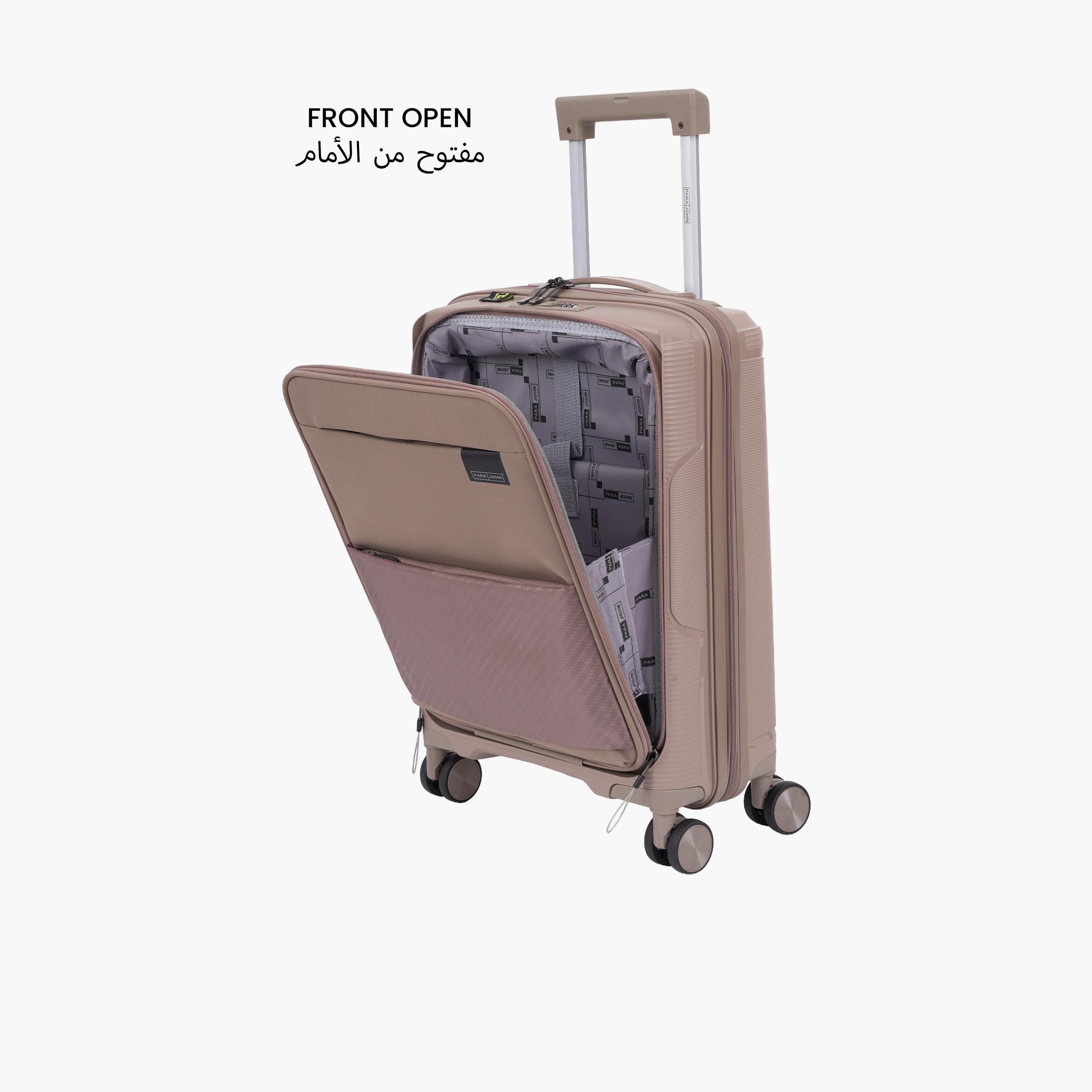 Para John Primeflex 56 CM Small Cabin Polypropylene Hard-Sided 4-Wheeler Spinner Trolley Bag with Combination Lock-travel-luggagesandbags-luggage-image-2