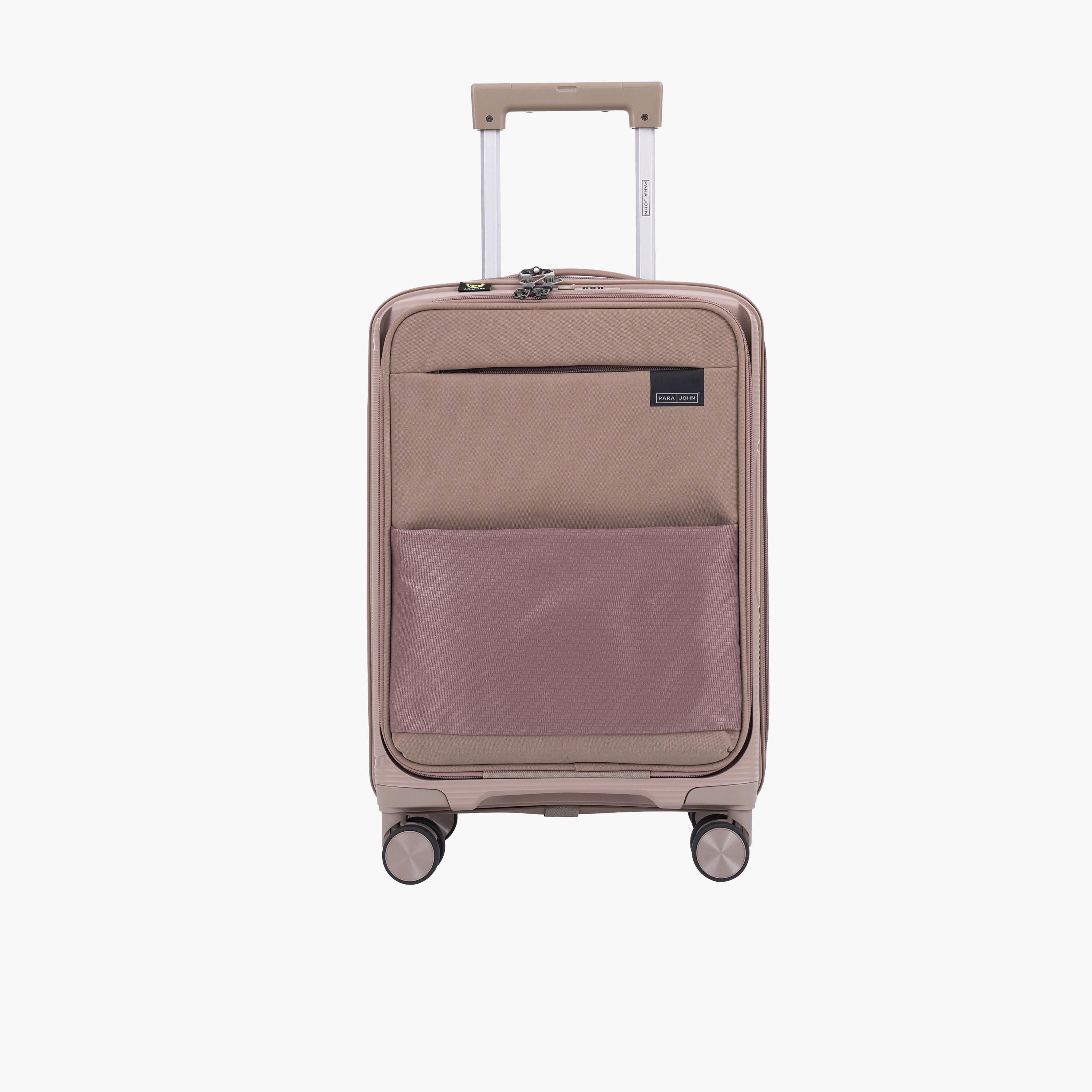 Para John Primeflex 56 CM Small Cabin Polypropylene Hard-Sided 4-Wheeler Spinner Trolley Bag with Combination Lock-travel-luggagesandbags-luggage-image-4