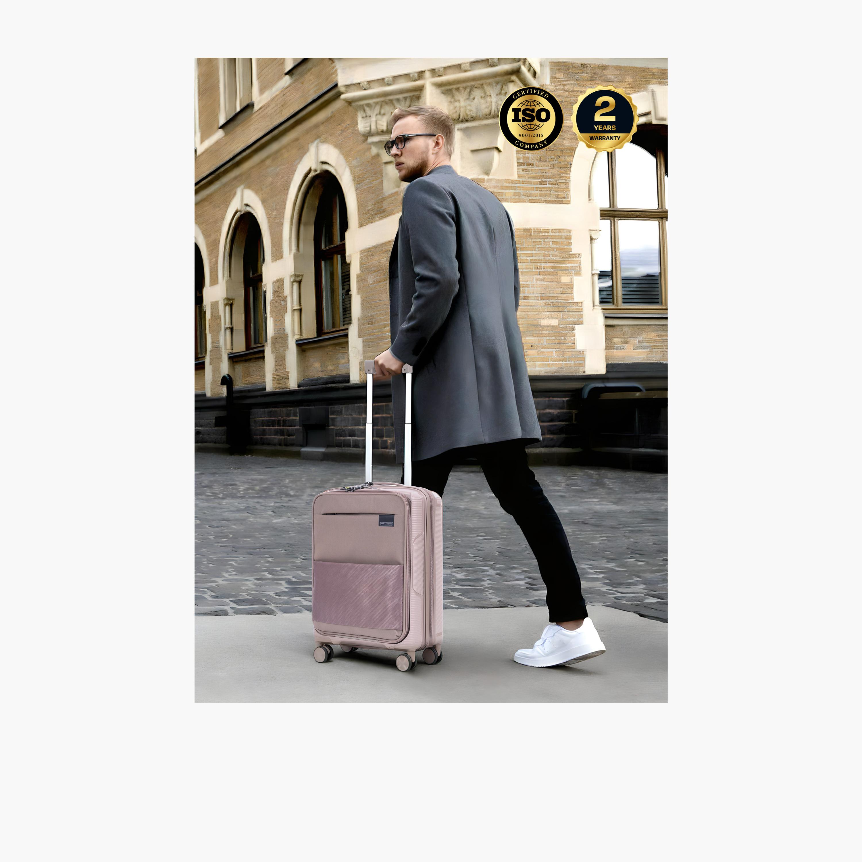 Para John Primeflex 56 CM Small Cabin Polypropylene Hard-Sided 4-Wheeler Spinner Trolley Bag with Combination Lock-travel-luggagesandbags-luggage-image-8