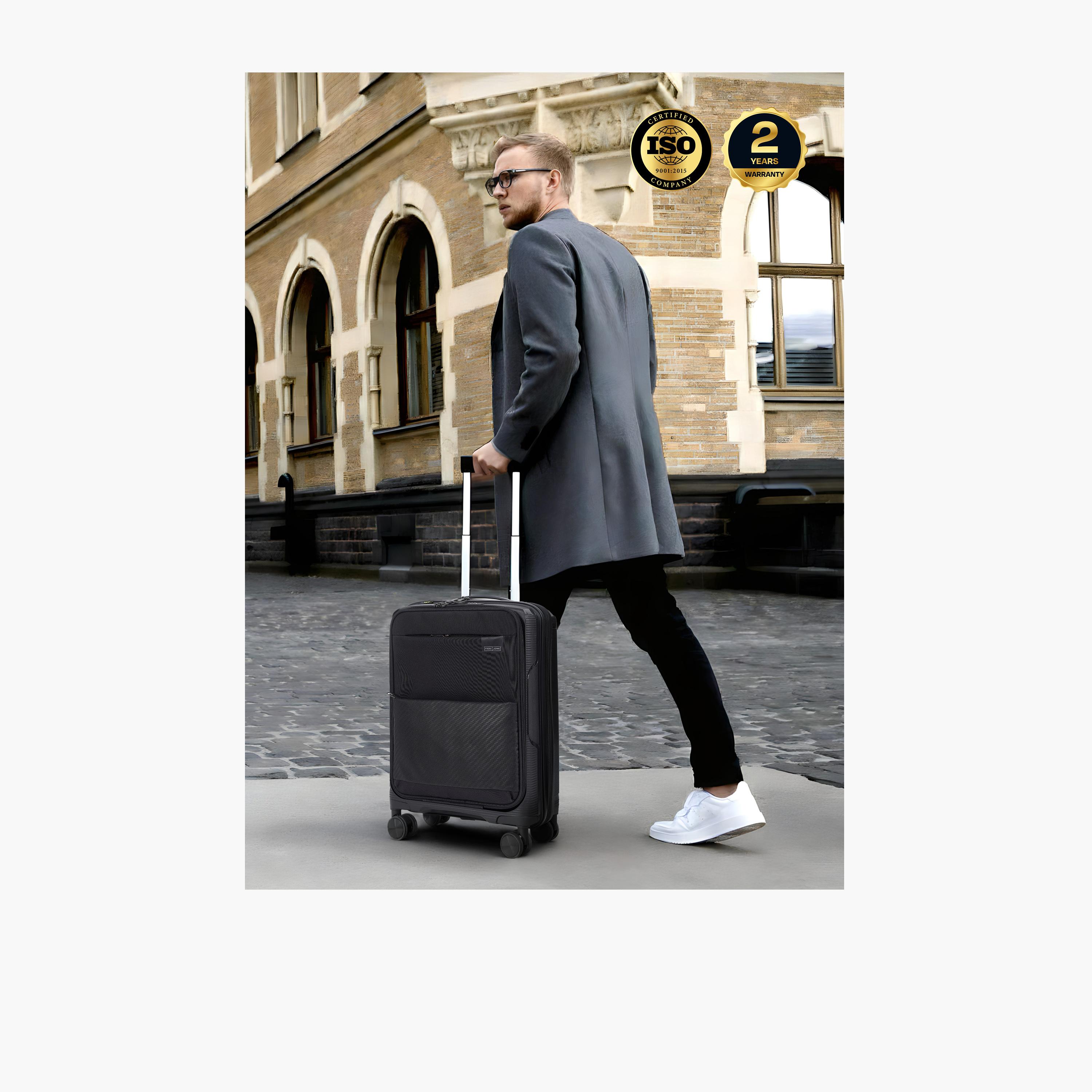 Para John Primeflex 56 CM Small Cabin Polypropylene Hard-Sided 4-Wheeler Spinner Trolley Bag with Combination Lock-travel-luggagesandbags-luggage-image-16