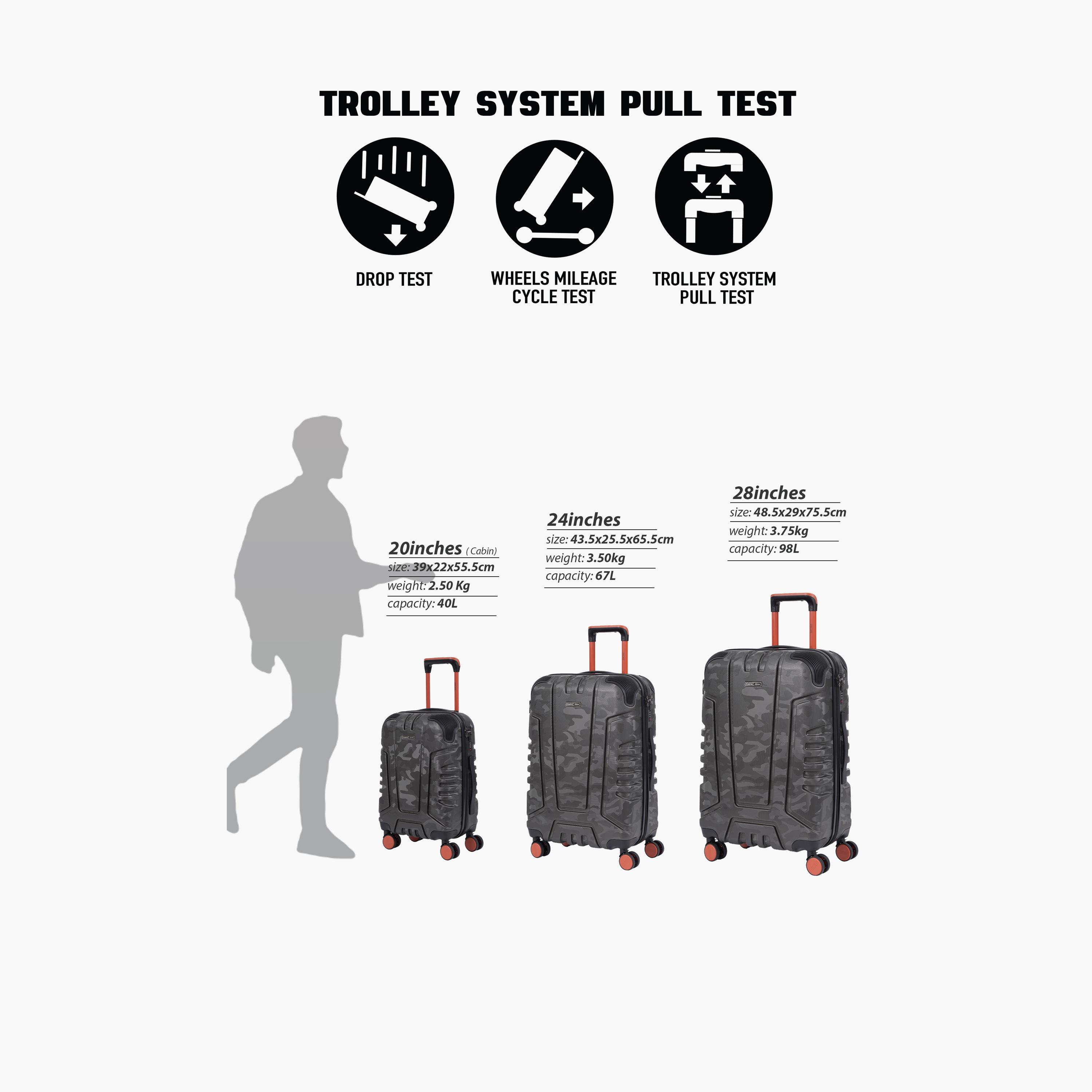 بارا جون - طقم شنط سفر امبرتريل 3 قطع جوانب صلبة من مادة ABS بأربع عجلات دوارة وقفل برقم سري-travel-luggagesandbags-luggage-image-15
