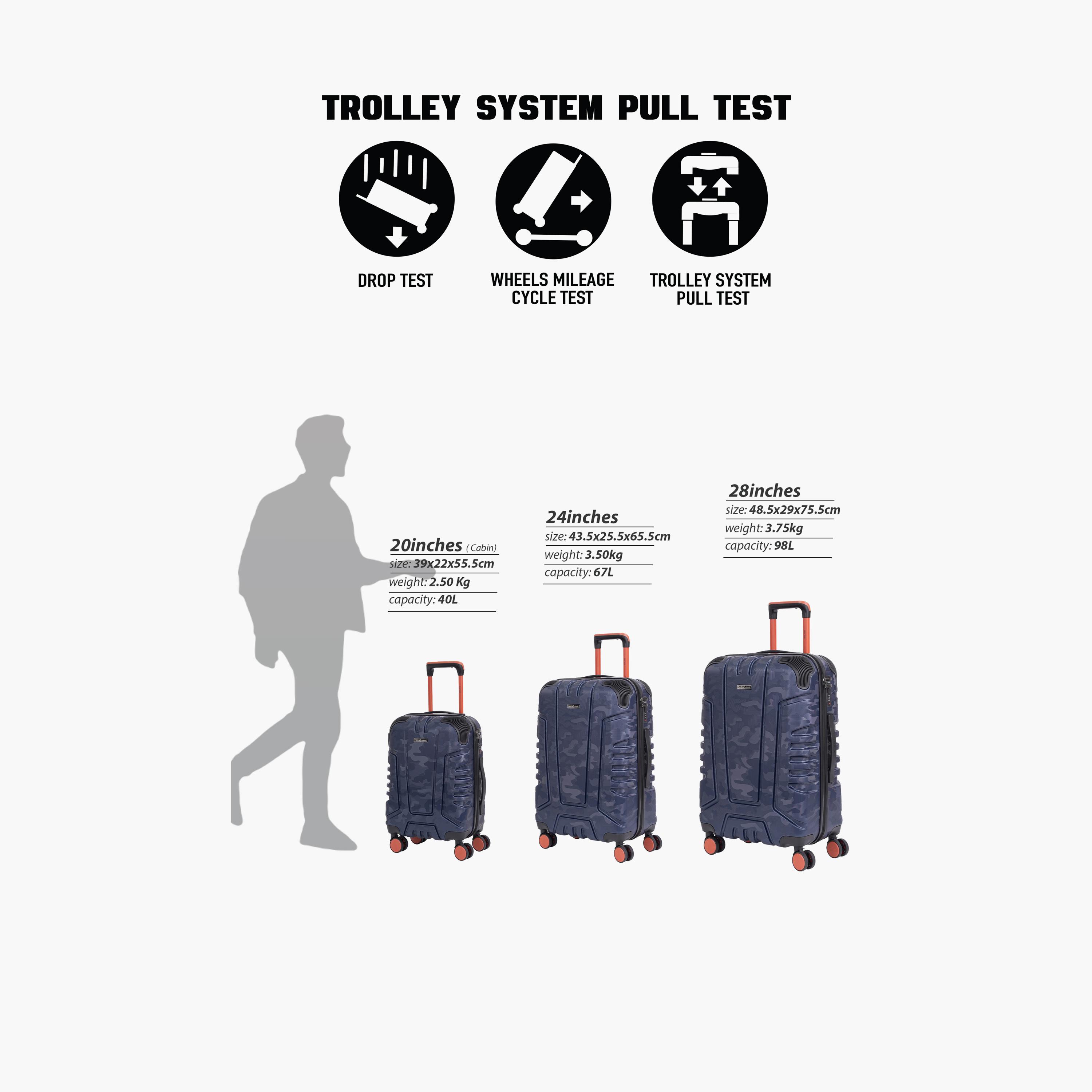 بارا جون - طقم شنط سفر امبرتريل 3 قطع جوانب صلبة من مادة ABS بأربع عجلات دوارة وقفل برقم سري-travel-luggagesandbags-luggage-image-30