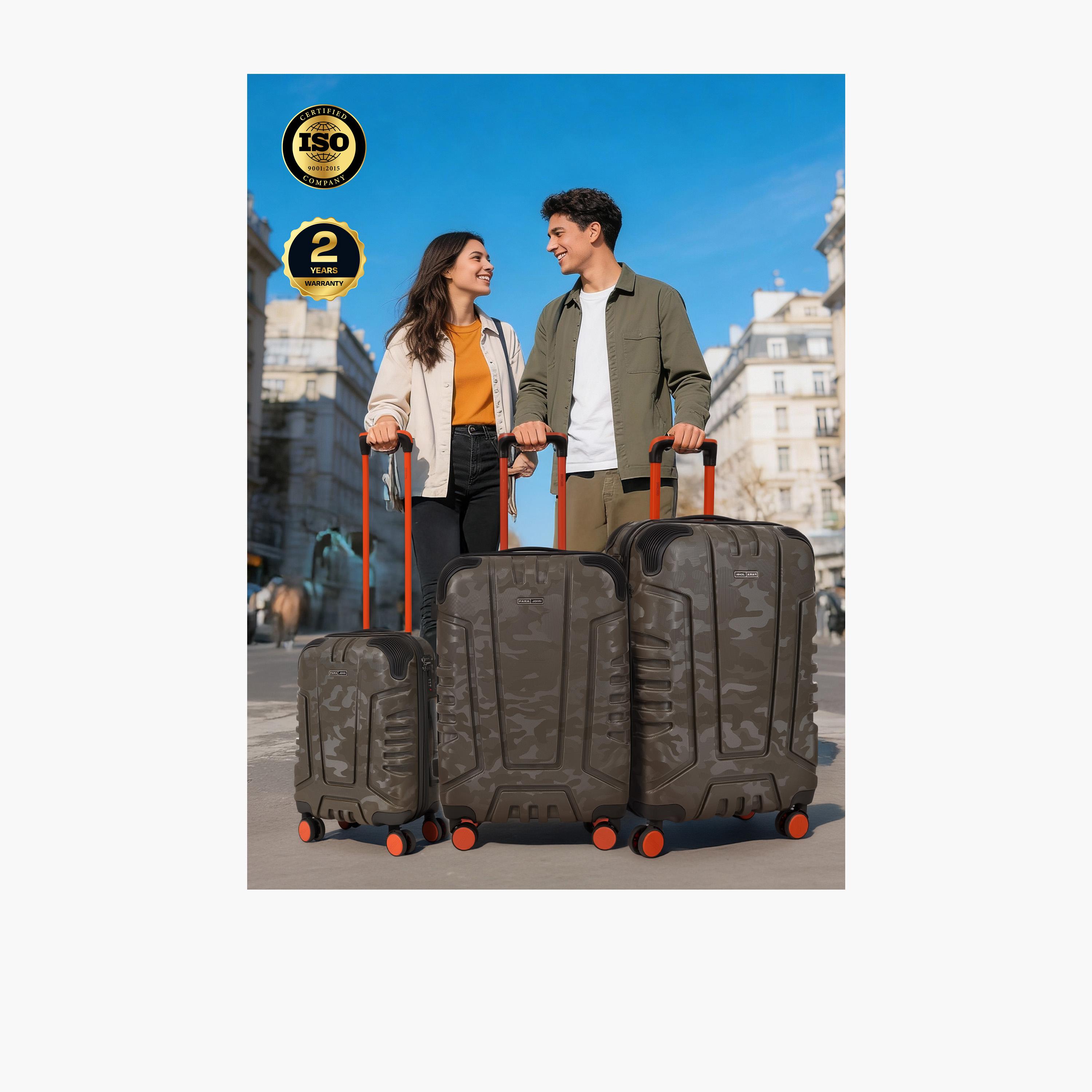 بارا جون - طقم شنط سفر امبرتريل 3 قطع جوانب صلبة من مادة ABS بأربع عجلات دوارة وقفل برقم سري-travel-luggagesandbags-luggage-image-40