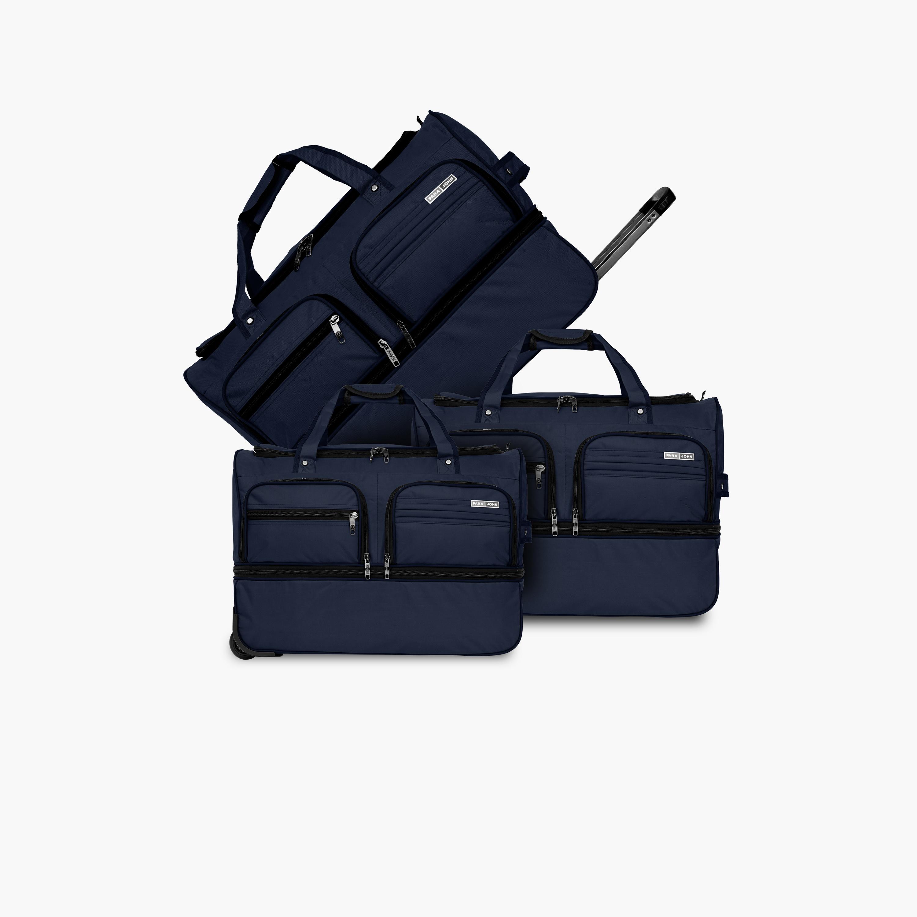 Para John Set of 3 Duffle Bags, Nylon, Double Handle | PJDB3241-travel-luggagesandbags-dufflebags-image-1