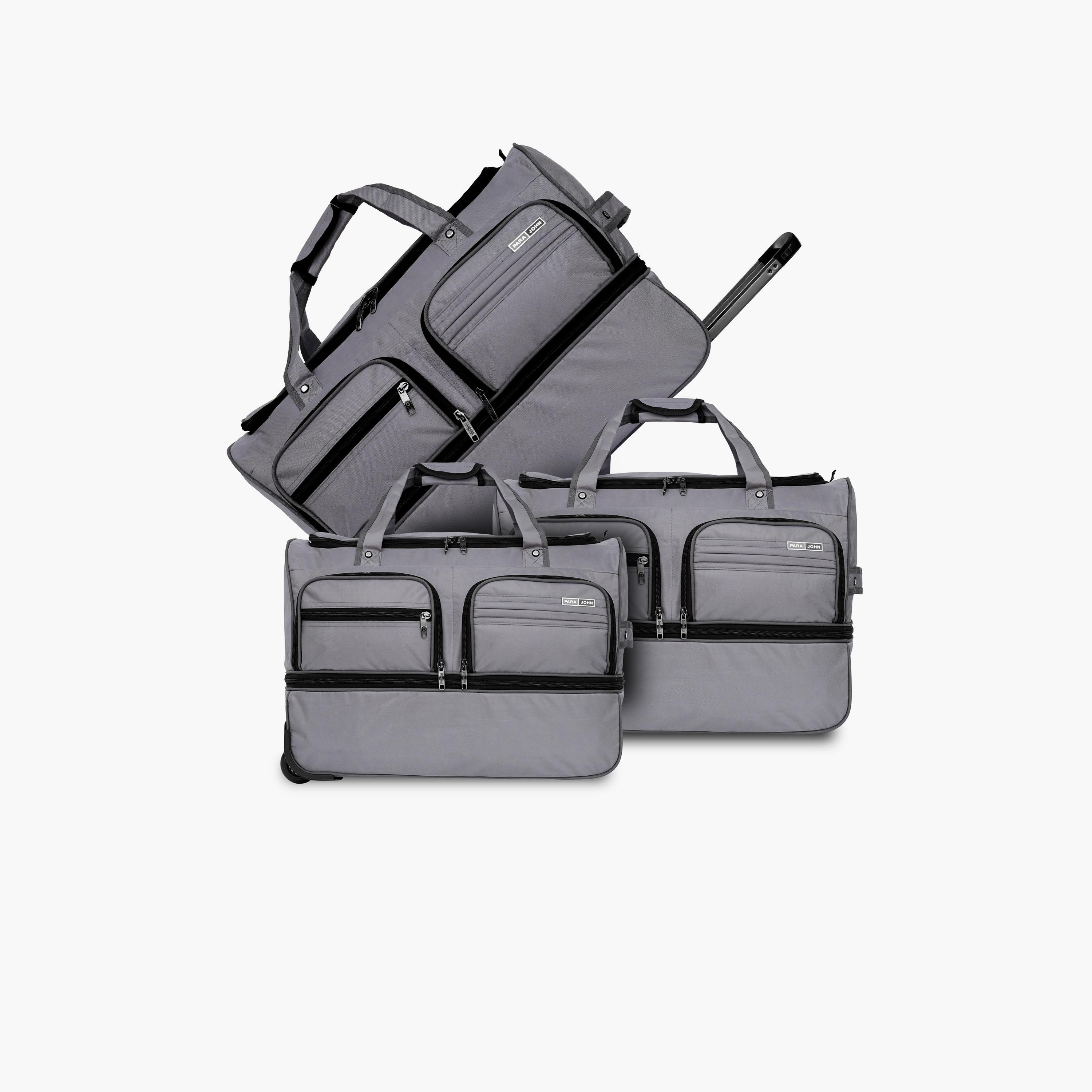 Para John Set of 3 Duffle Bags, Nylon, Double Handle | PJDB3241-travel-luggagesandbags-dufflebags-image-12