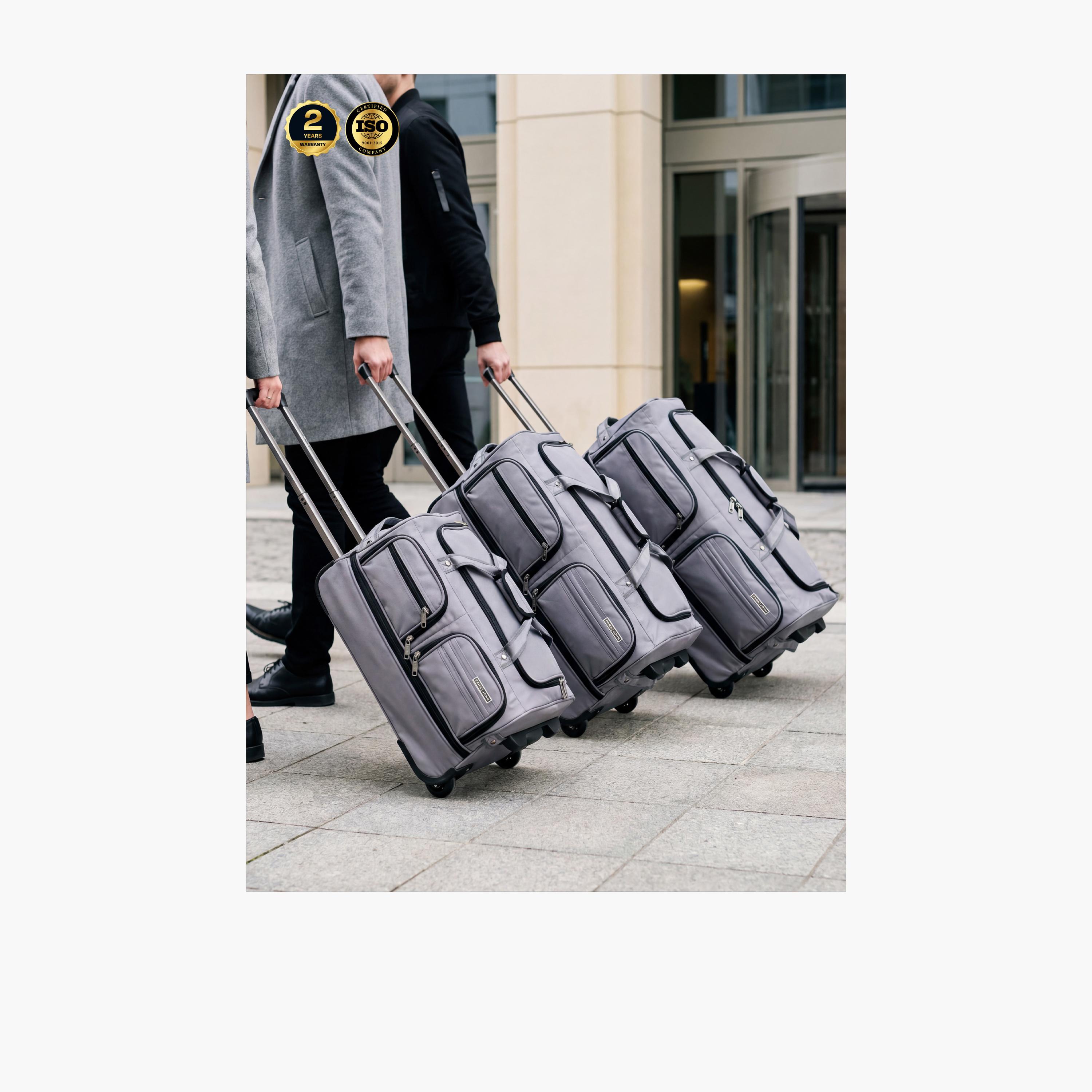 Para John Set of 3 Duffle Bags, Nylon, Double Handle | PJDB3241-travel-luggagesandbags-dufflebags-image-17