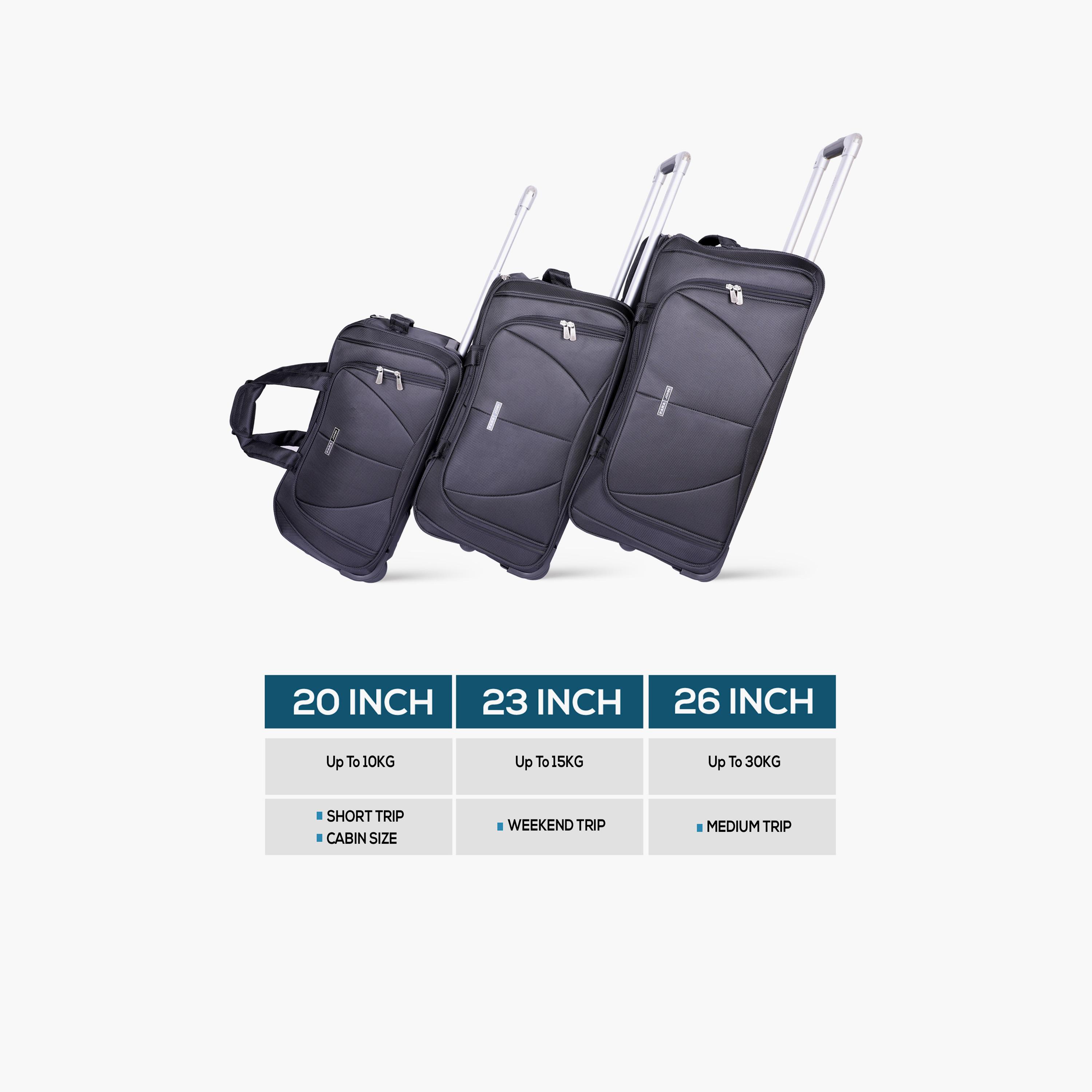 بارا جون - طقم شنط سفر 3 قطع سفر مصنوعة من النايلون بمقابض مزدوجة | PJDB3028-travel-luggagesandbags-dufflebags-image-3