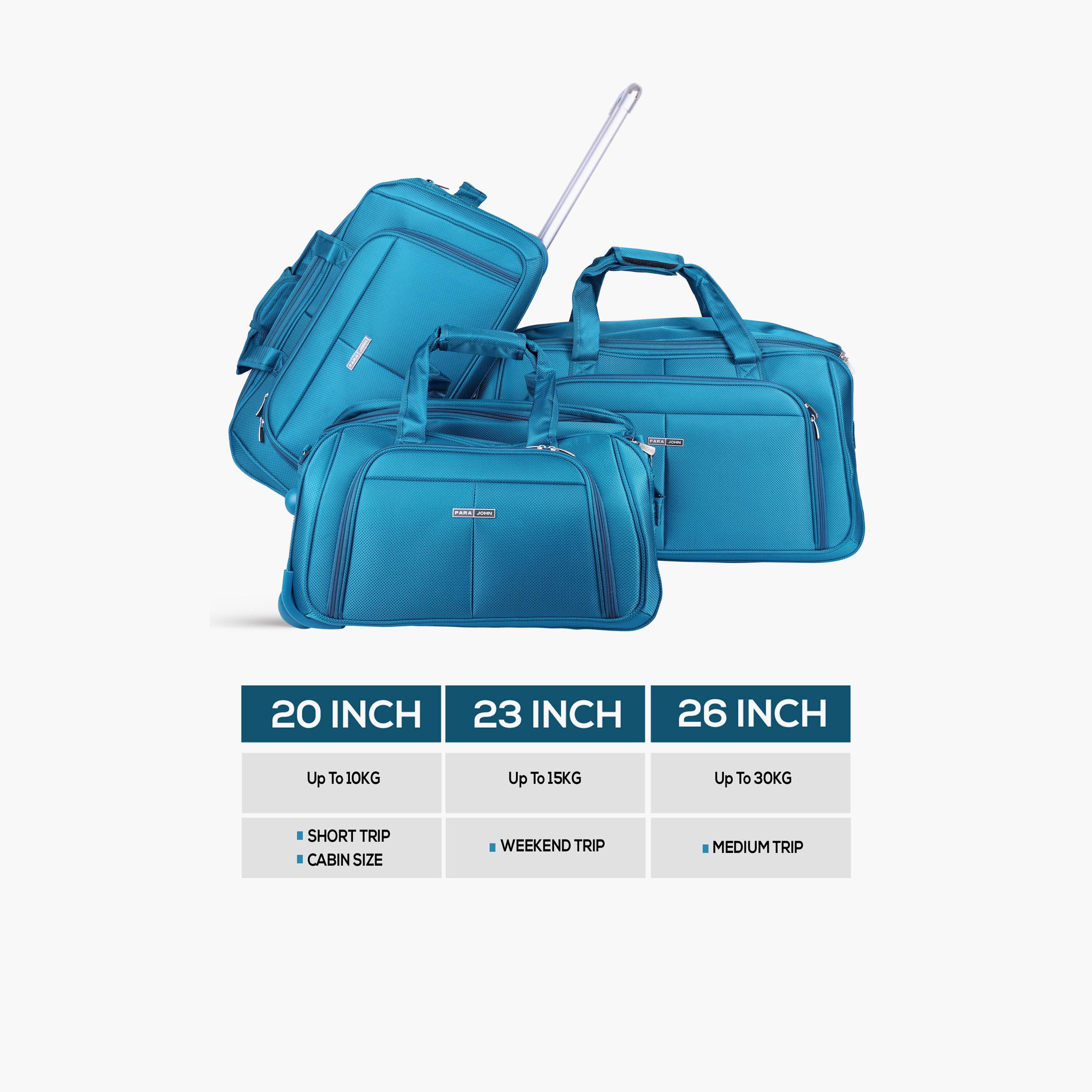 بارا جون - طقم شنط سفر 3 قطع سفر مصنوعة من النايلون بمقابض مزدوجة | PJDB3028-travel-luggagesandbags-dufflebags-image-8