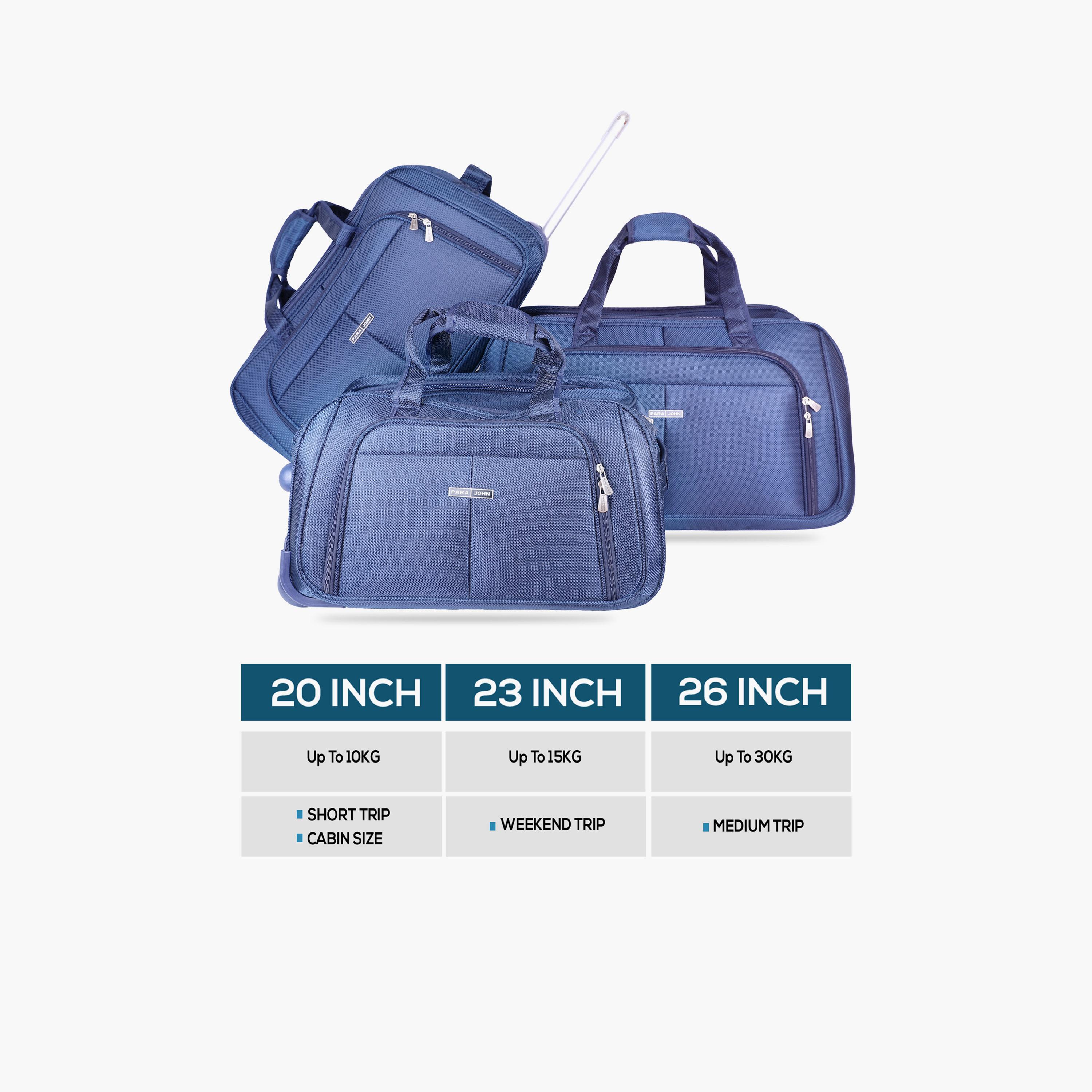 بارا جون - طقم شنط سفر 3 قطع سفر مصنوعة من النايلون بمقابض مزدوجة | PJDB3028-travel-luggagesandbags-dufflebags-image-12