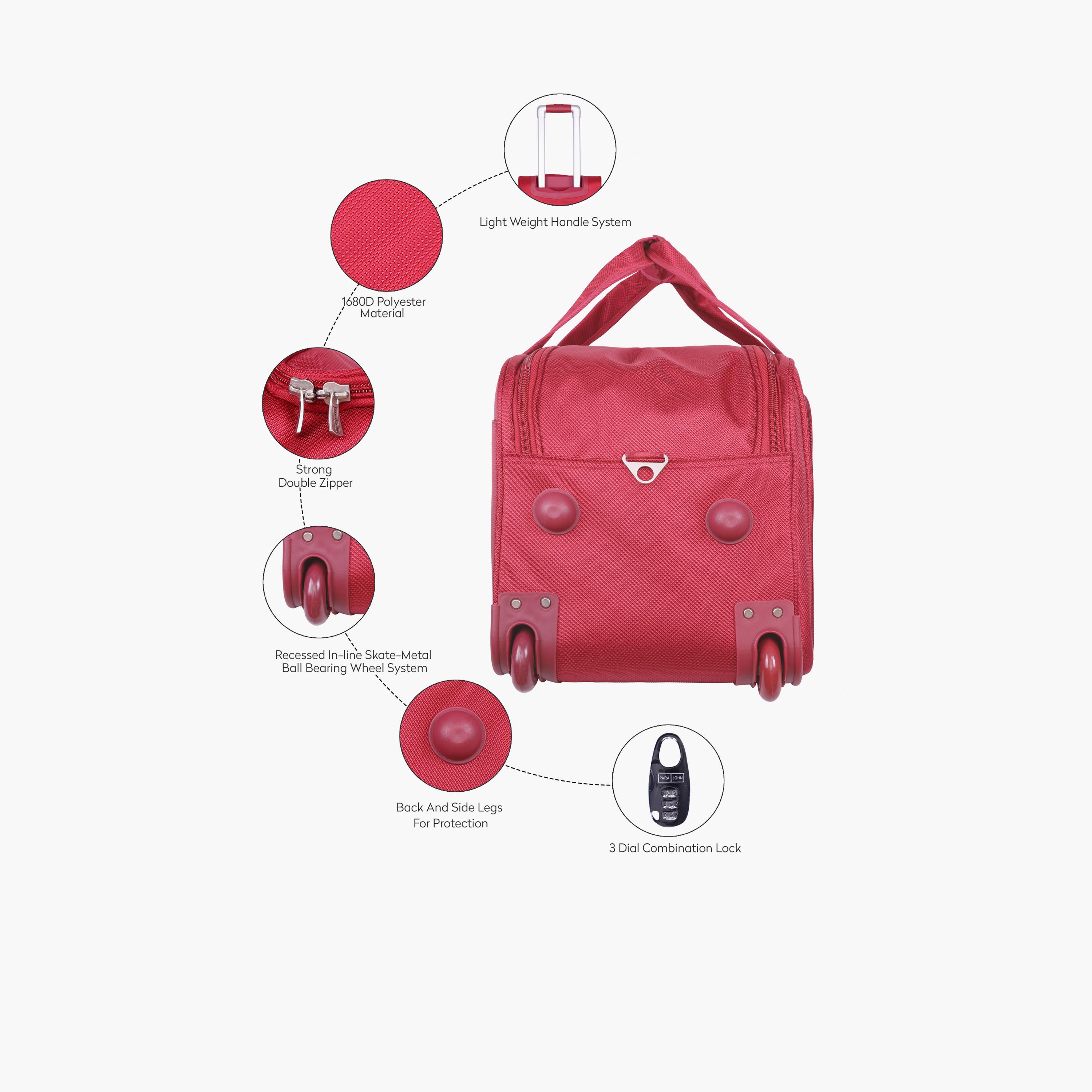 بارا جون - طقم شنط سفر 3 قطع سفر مصنوعة من النايلون بمقابض مزدوجة | PJDB3028-travel-luggagesandbags-dufflebags-image-16