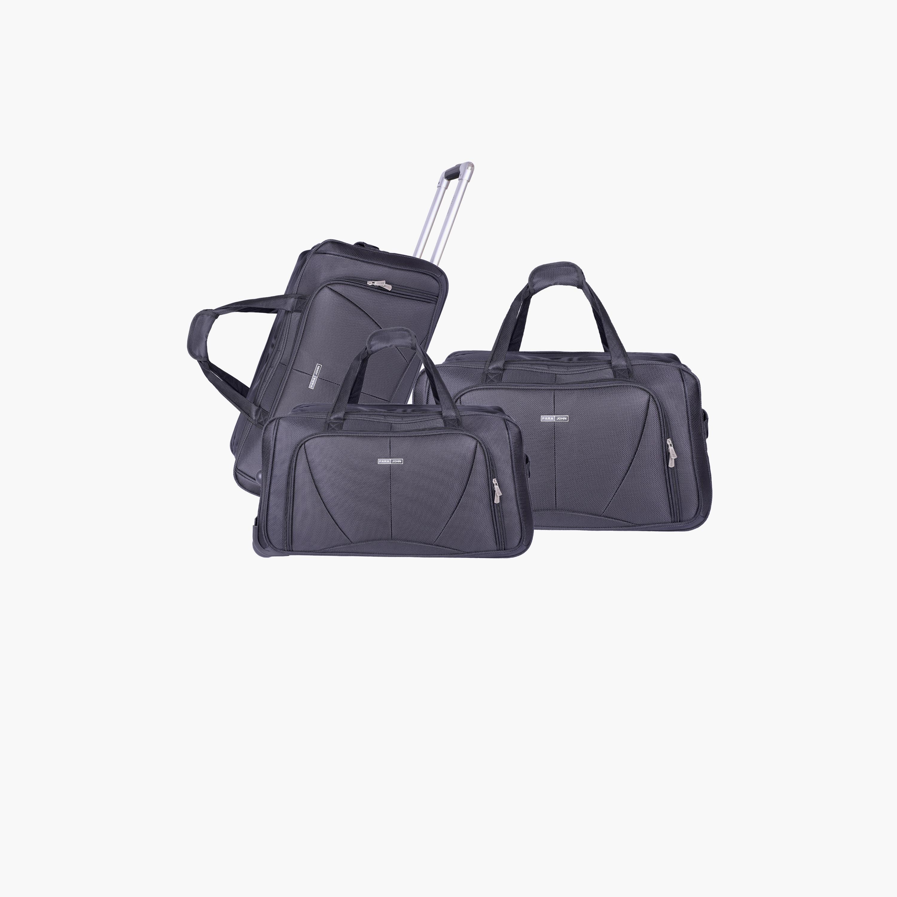 بارا جون - طقم شنط سفر 3 قطع سفر مصنوعة من النايلون بمقابض مزدوجة | PJDB3029-travel-luggagesandbags-dufflebags-image-1