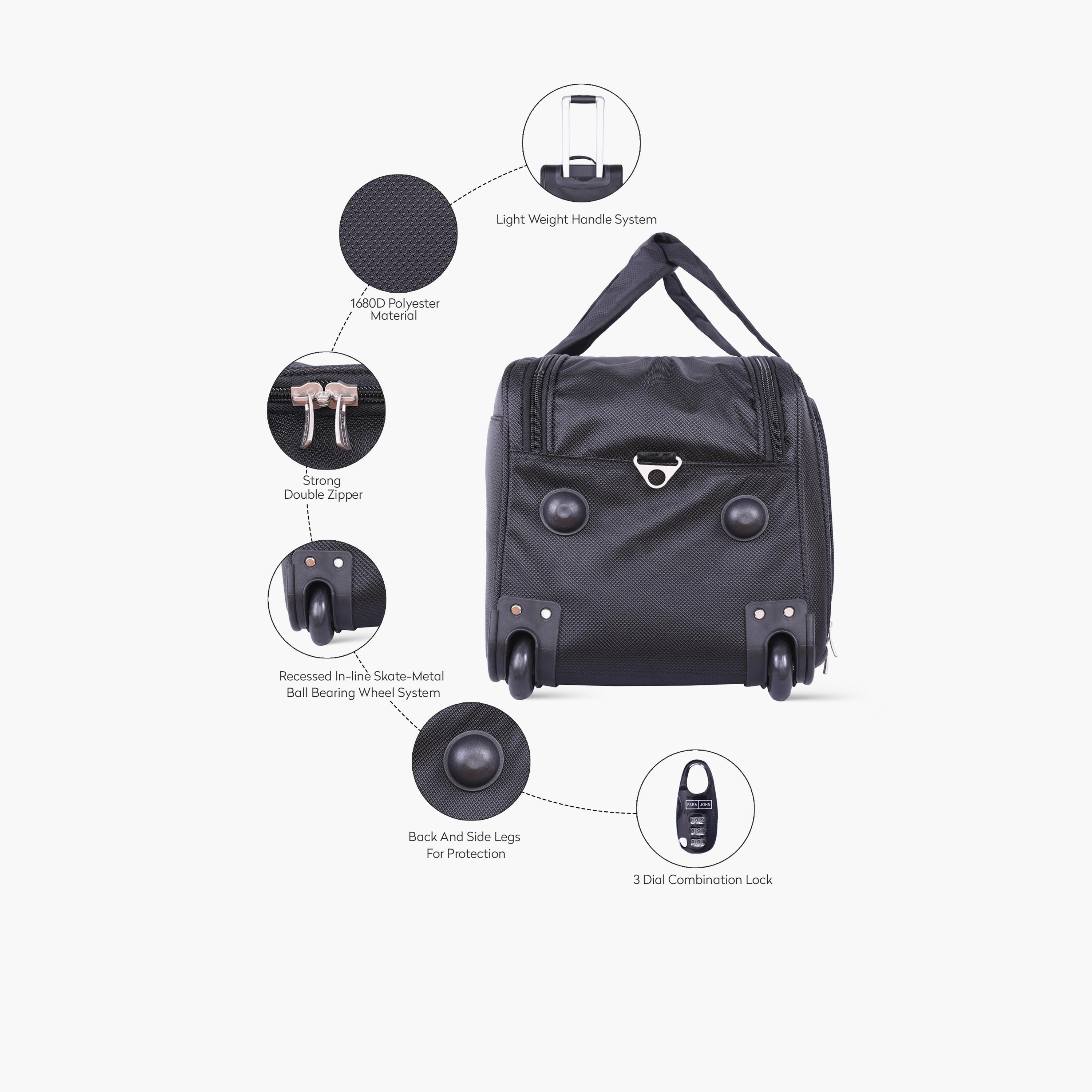 بارا جون - طقم شنط سفر 3 قطع سفر مصنوعة من النايلون بمقابض مزدوجة | PJDB3029-travel-luggagesandbags-dufflebags-image-2