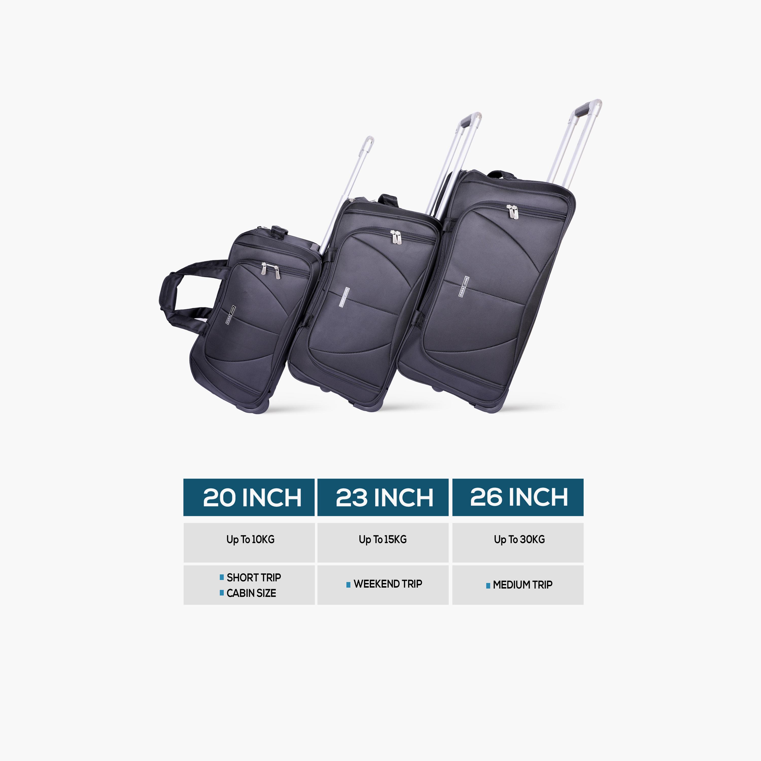 بارا جون - طقم شنط سفر 3 قطع سفر مصنوعة من النايلون بمقابض مزدوجة | PJDB3029-travel-luggagesandbags-dufflebags-image-3