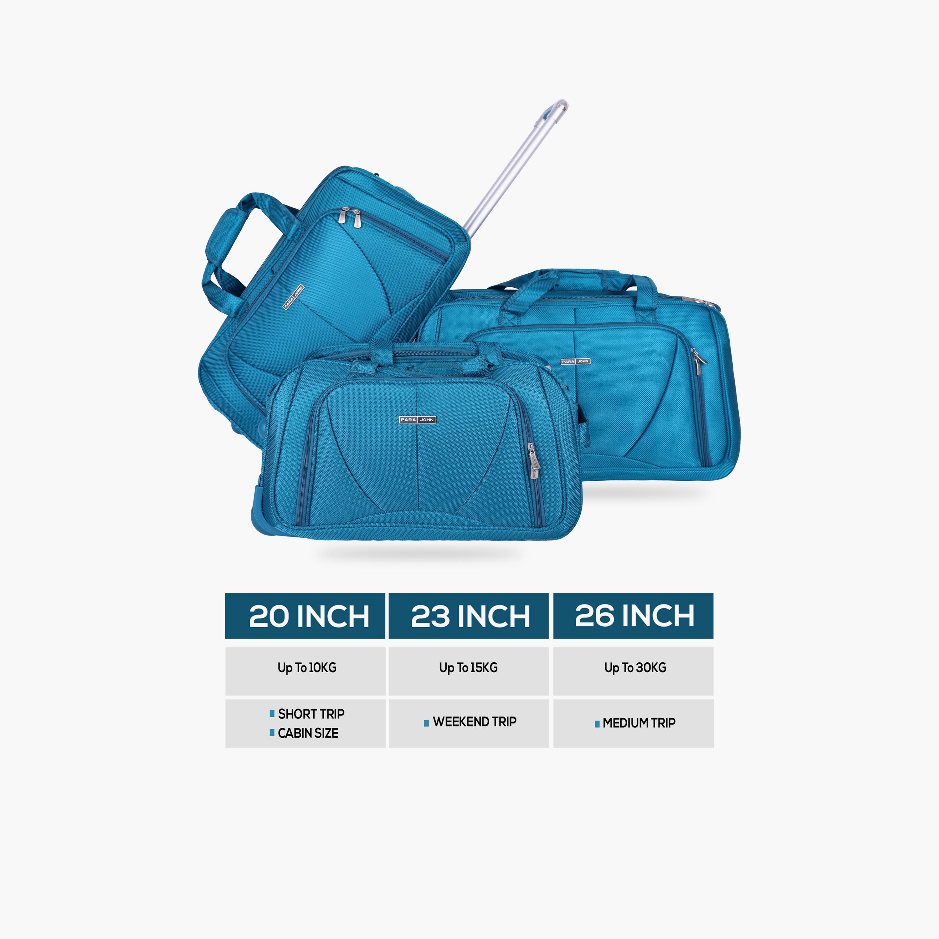 بارا جون - طقم شنط سفر 3 قطع سفر مصنوعة من النايلون بمقابض مزدوجة | PJDB3029-travel-luggagesandbags-dufflebags-image-13