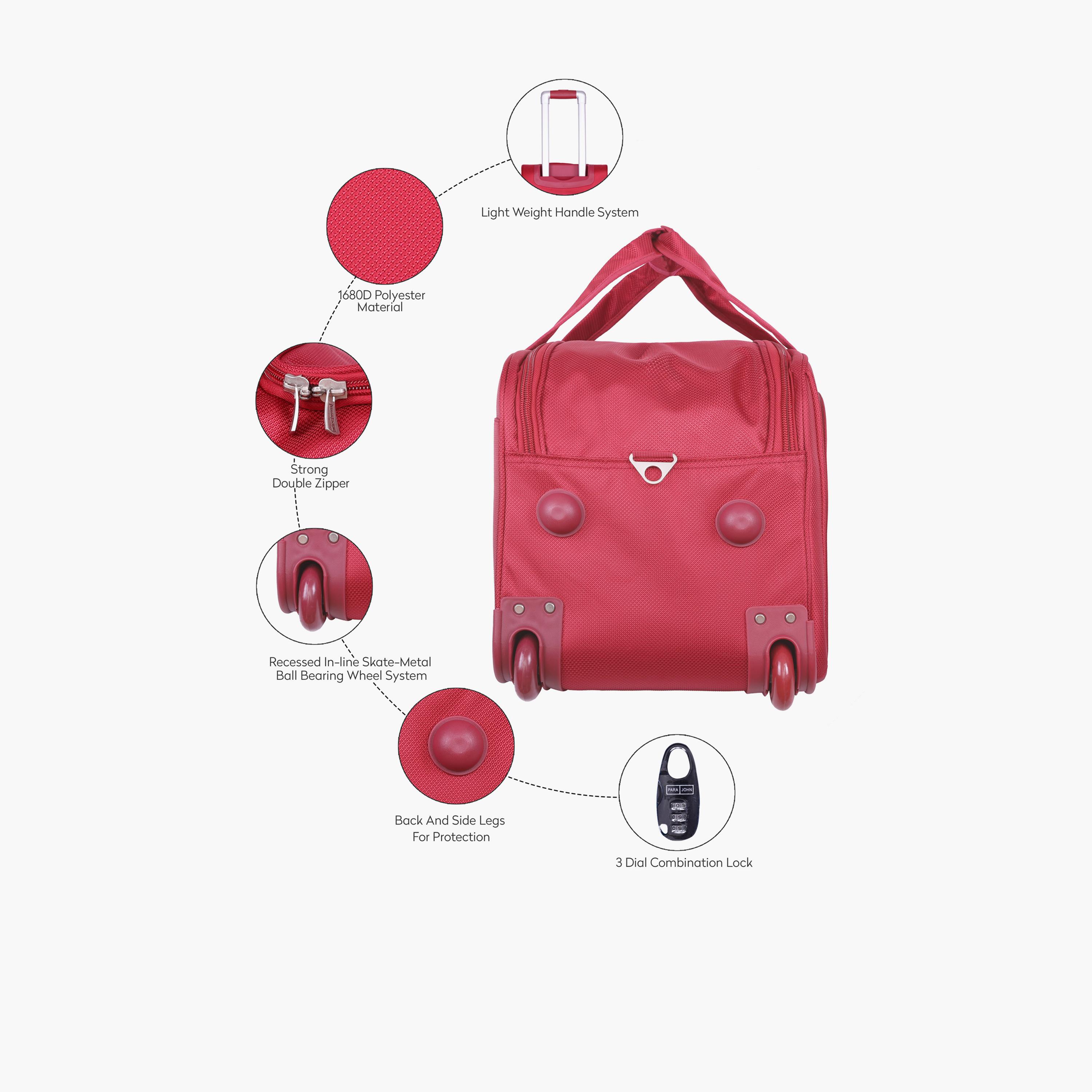 بارا جون - طقم شنط سفر 3 قطع سفر مصنوعة من النايلون بمقابض مزدوجة | PJDB3029-travel-luggagesandbags-dufflebags-image-22