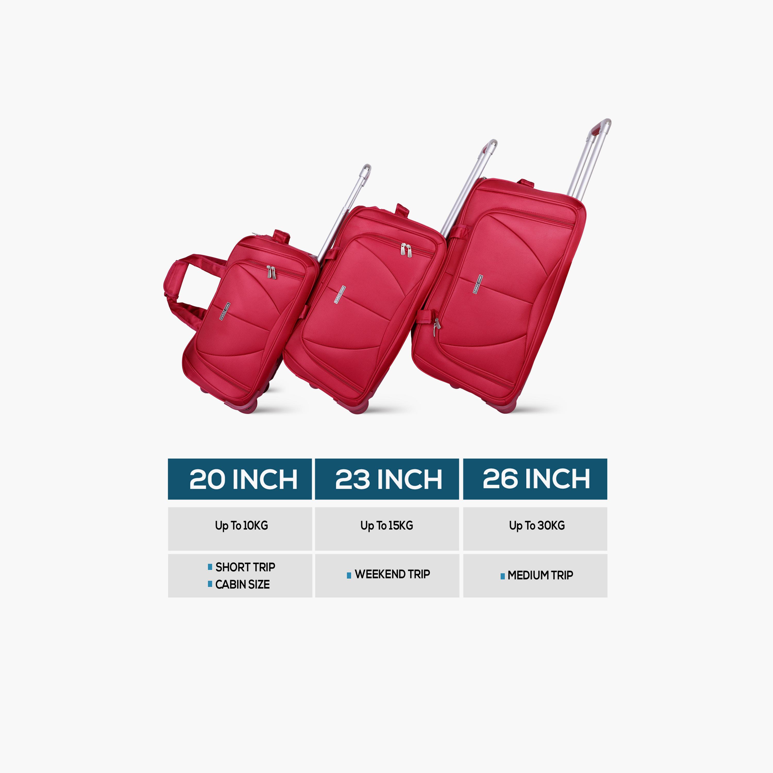 بارا جون - طقم شنط سفر 3 قطع سفر مصنوعة من النايلون بمقابض مزدوجة | PJDB3029-travel-luggagesandbags-dufflebags-image-23