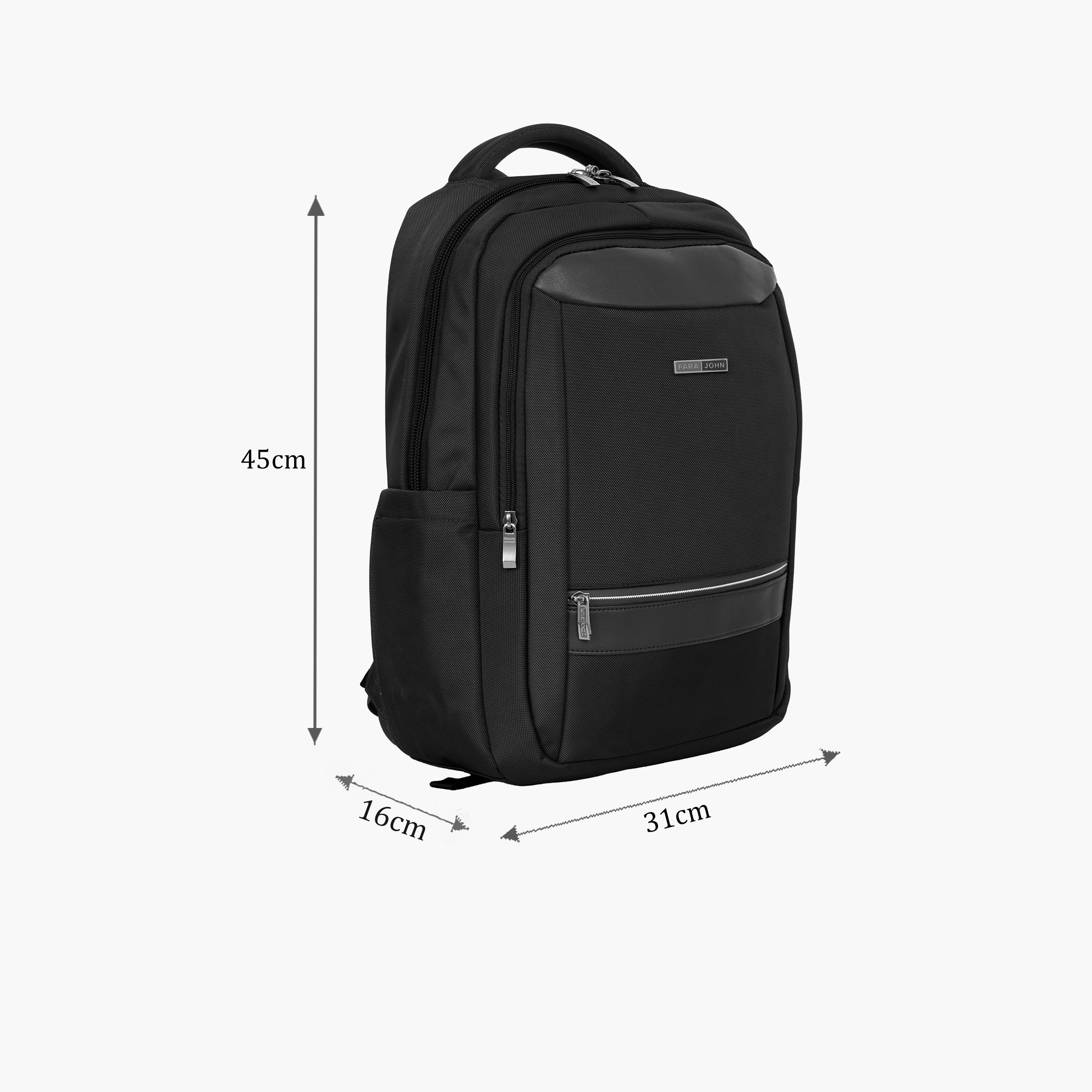 Para John 24 L | 18 Inches Backpack, Polyester, Adjustable Straps | PJBP6662-travel-luggagesandbags-backpacks-image-2
