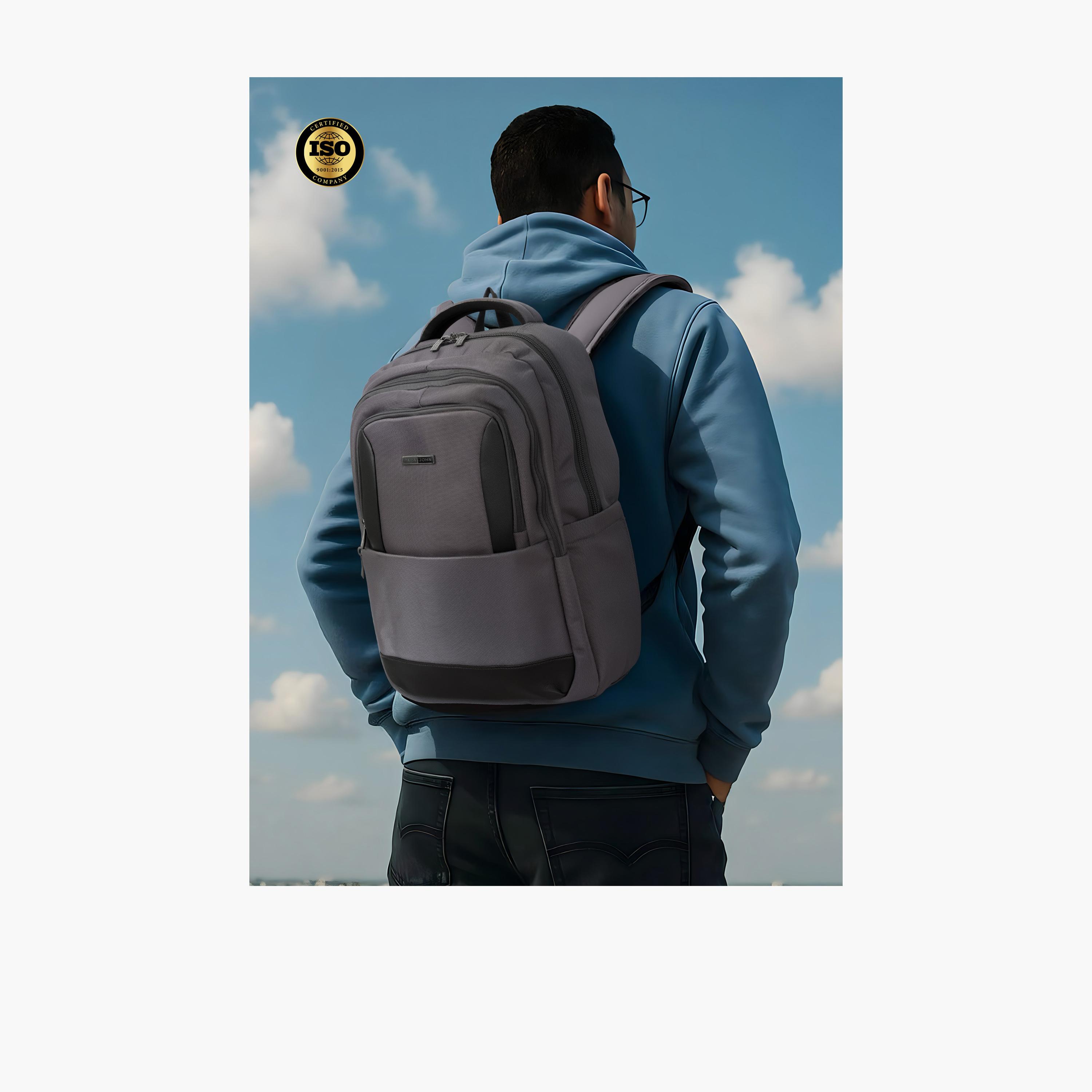 Para John 24 L | 18 Inches Backpack, Polyester, Adjustable Straps | PJBP6662-travel-luggagesandbags-backpacks-image-7