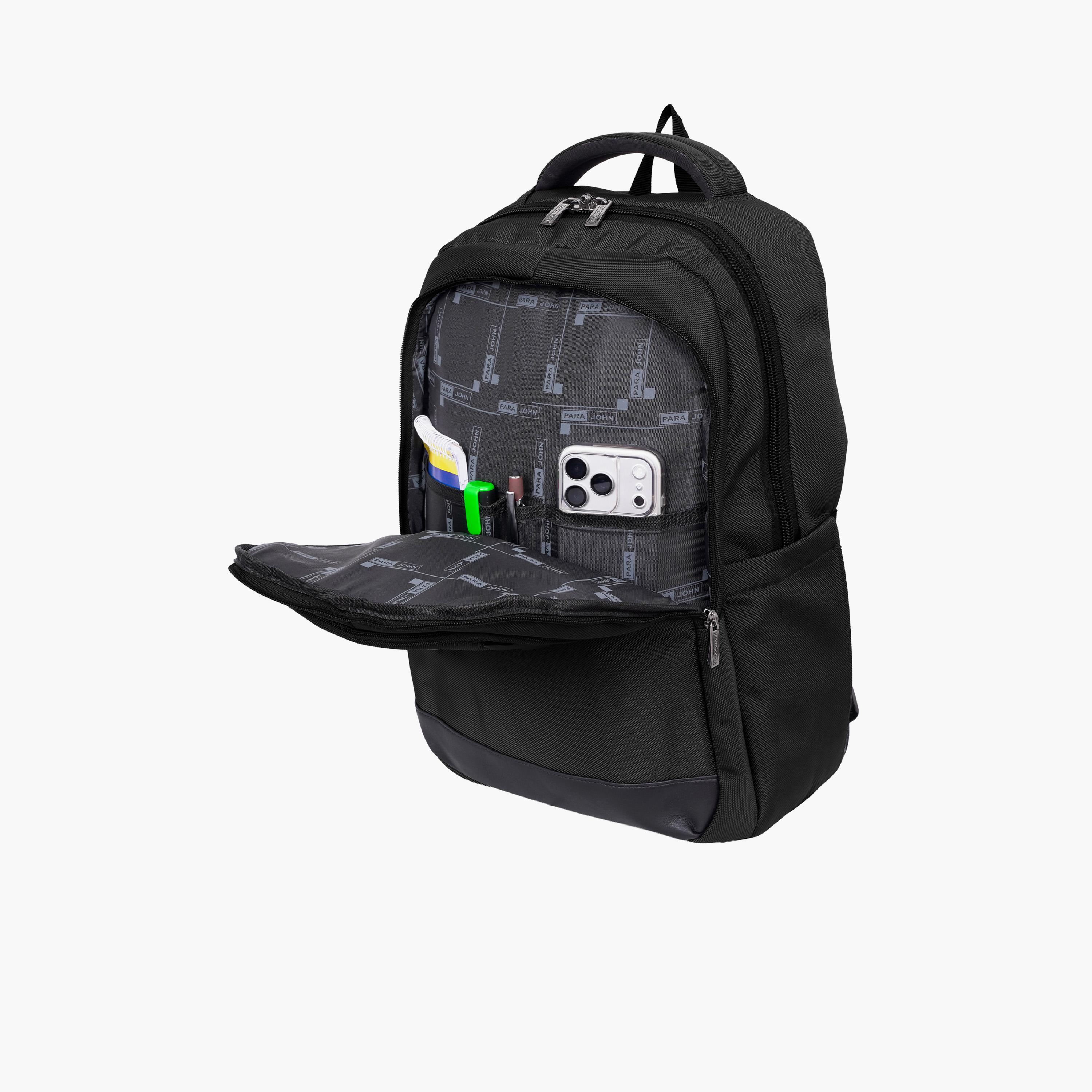 Para John 24 L | 18 Inches Backpack, Polyester, Adjustable Straps | PJBP6662-travel-luggagesandbags-backpacks-image-4