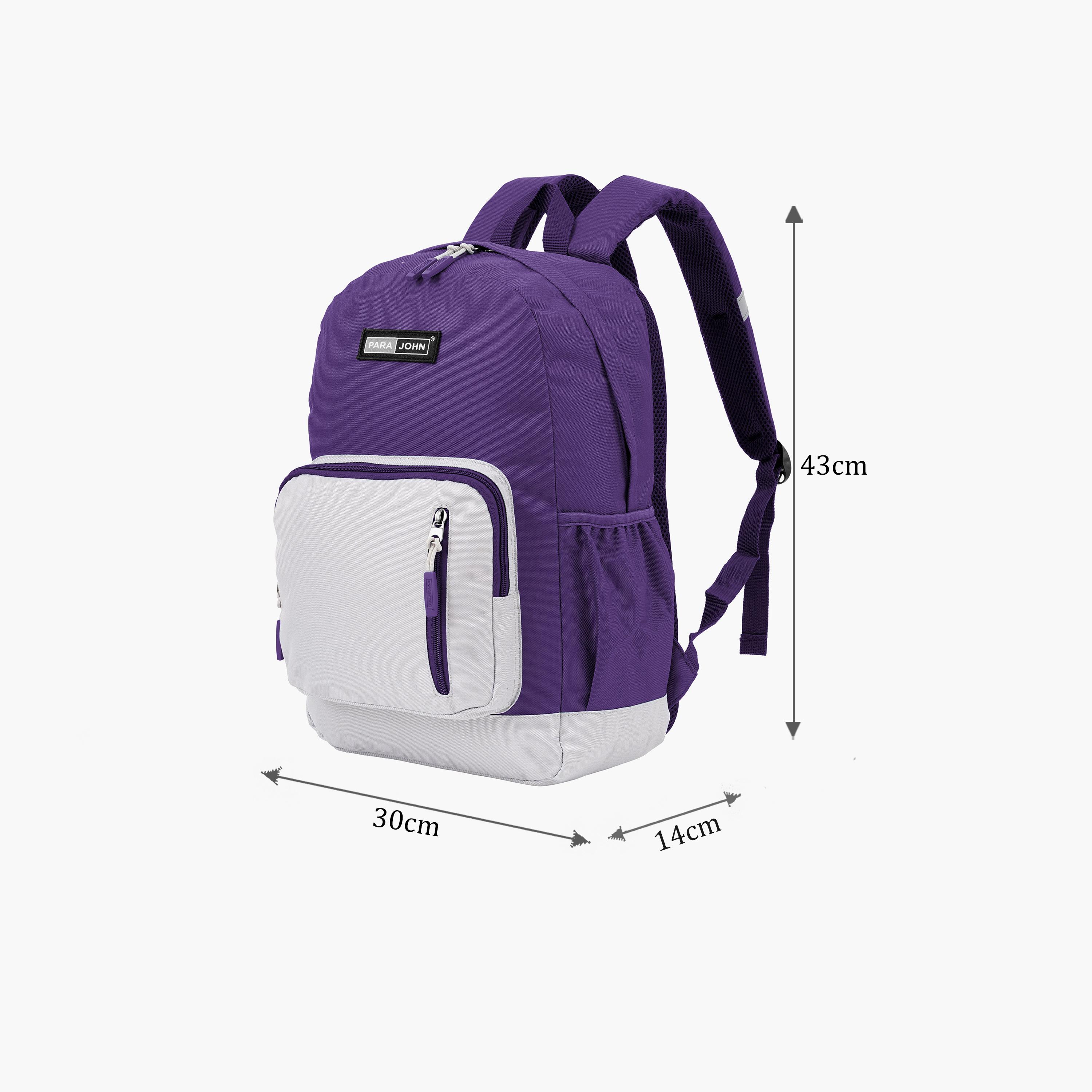 Para John 24 L | 17 Inches Backpack, Polyester, Adjustable Straps | PJBP6740-travel-luggagesandbags-backpacks-image-2