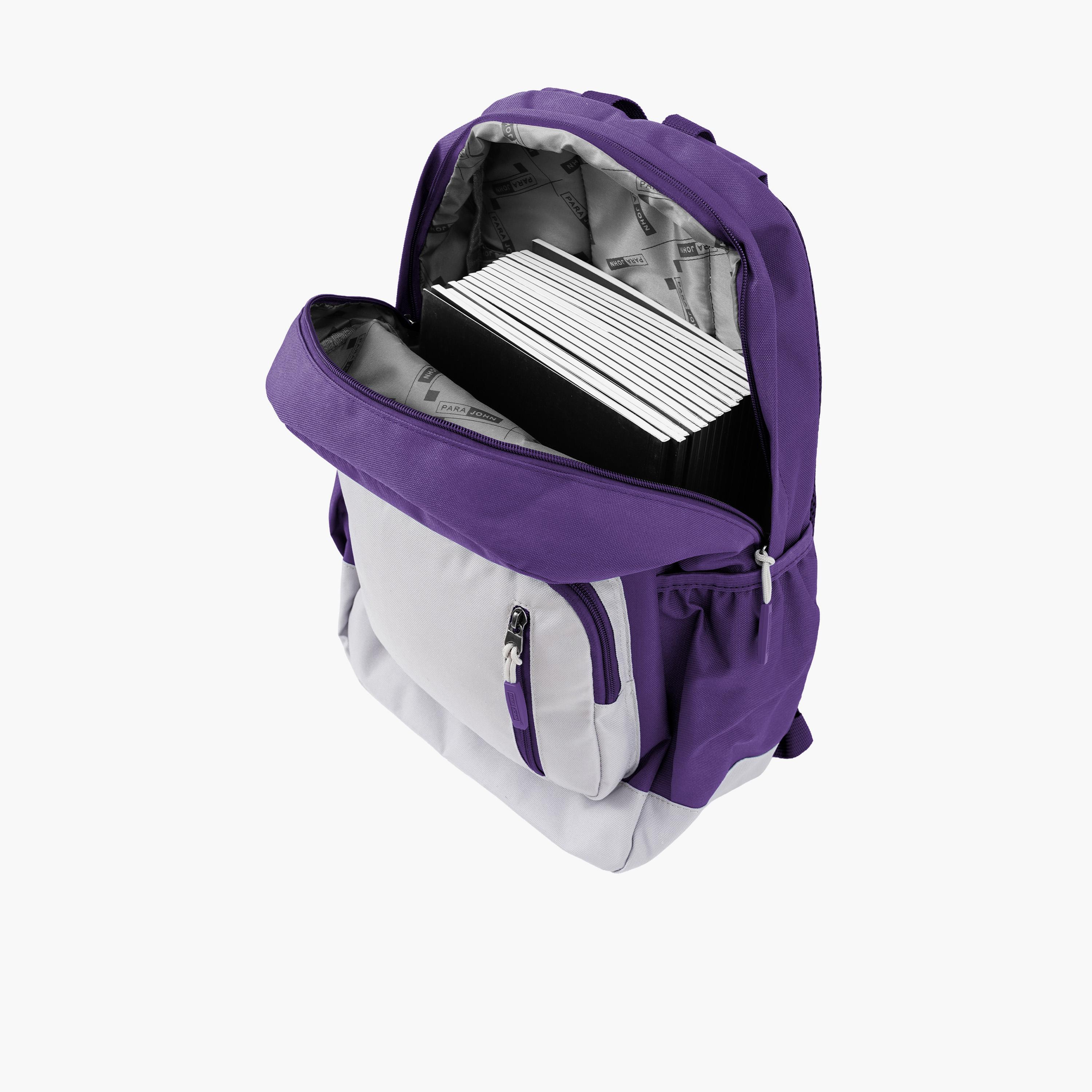 Para John 24 L | 17 Inches Backpack, Polyester, Adjustable Straps | PJBP6740-travel-luggagesandbags-backpacks-image-3