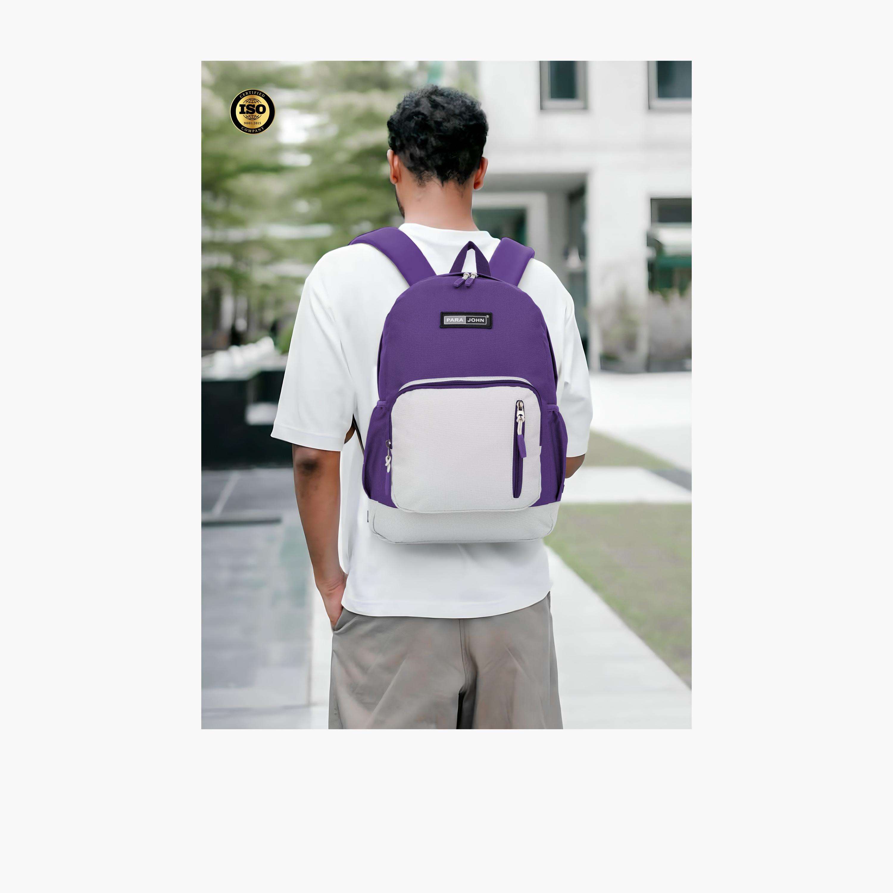 Para John 24 L | 17 Inches Backpack, Polyester, Adjustable Straps | PJBP6740-travel-luggagesandbags-backpacks-image-6