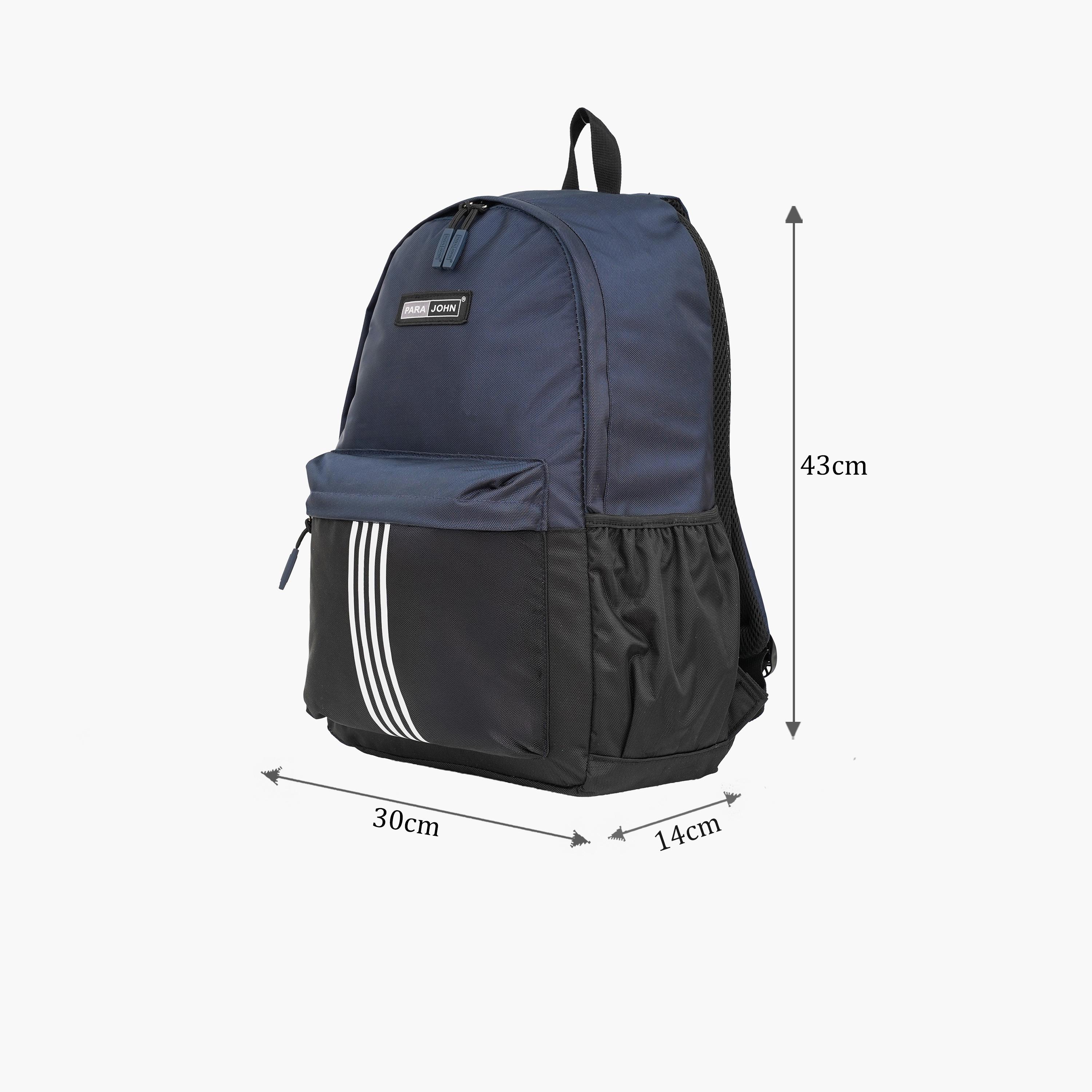Para John 24 L | 17 Inches Backpack, Polyester, Adjustable Straps | PJBP6741-travel-luggagesandbags-backpacks-image-2