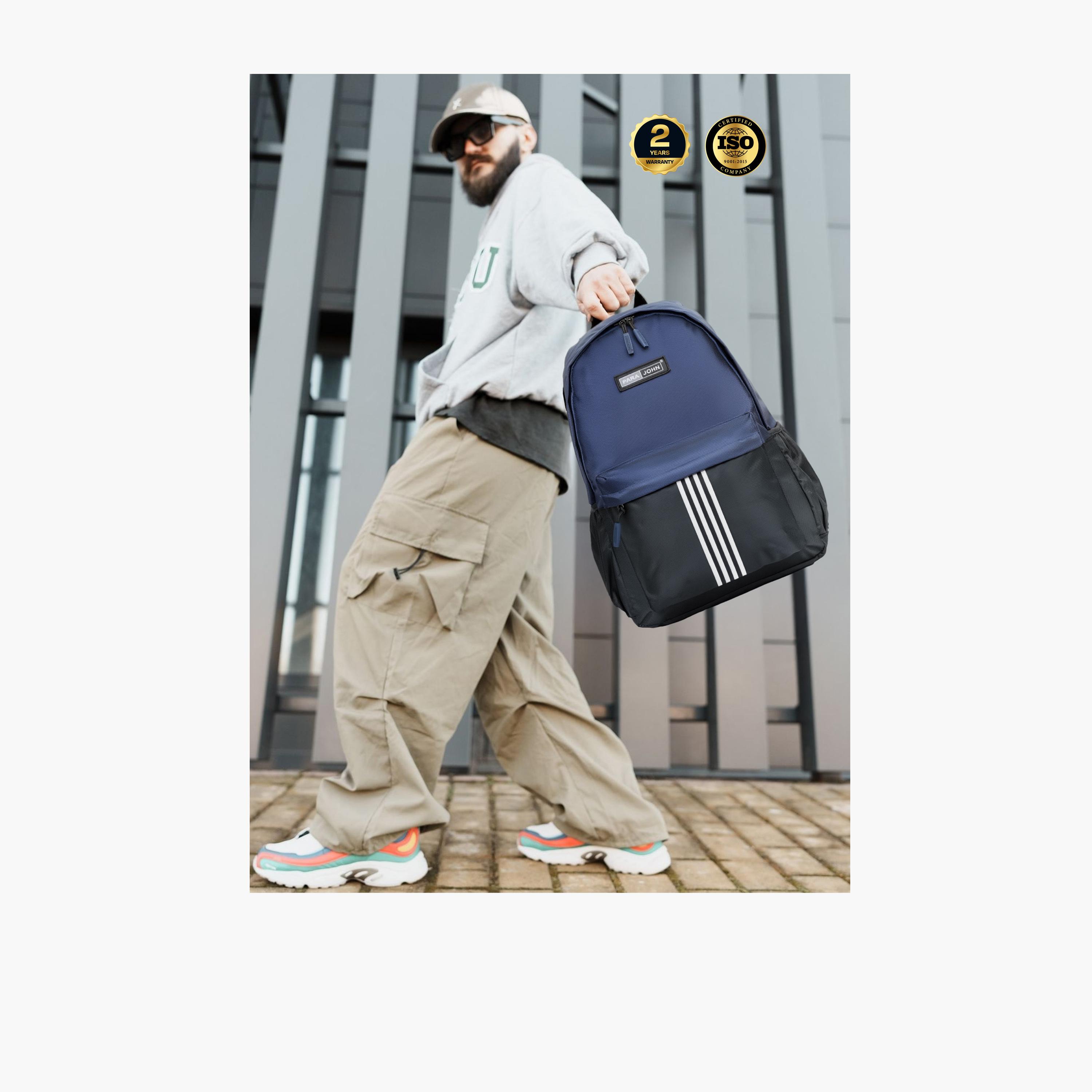 Para John 24 L | 17 Inches Backpack, Polyester, Adjustable Straps | PJBP6741-travel-luggagesandbags-backpacks-image-6