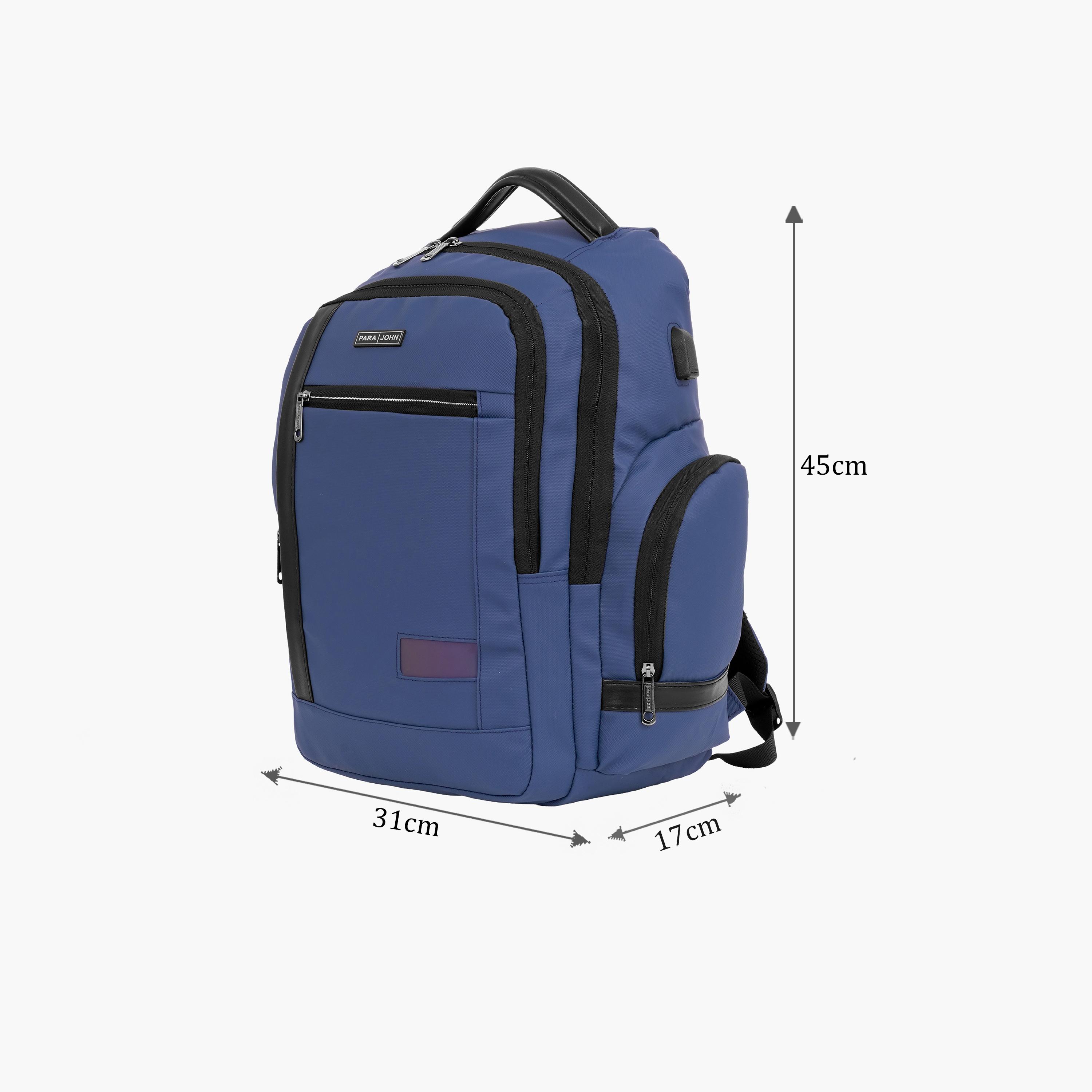Para John 24 L | 18 Inches Backpack, Polyester, Adjustable Straps | PJBP6746-travel-luggagesandbags-backpacks-image-2