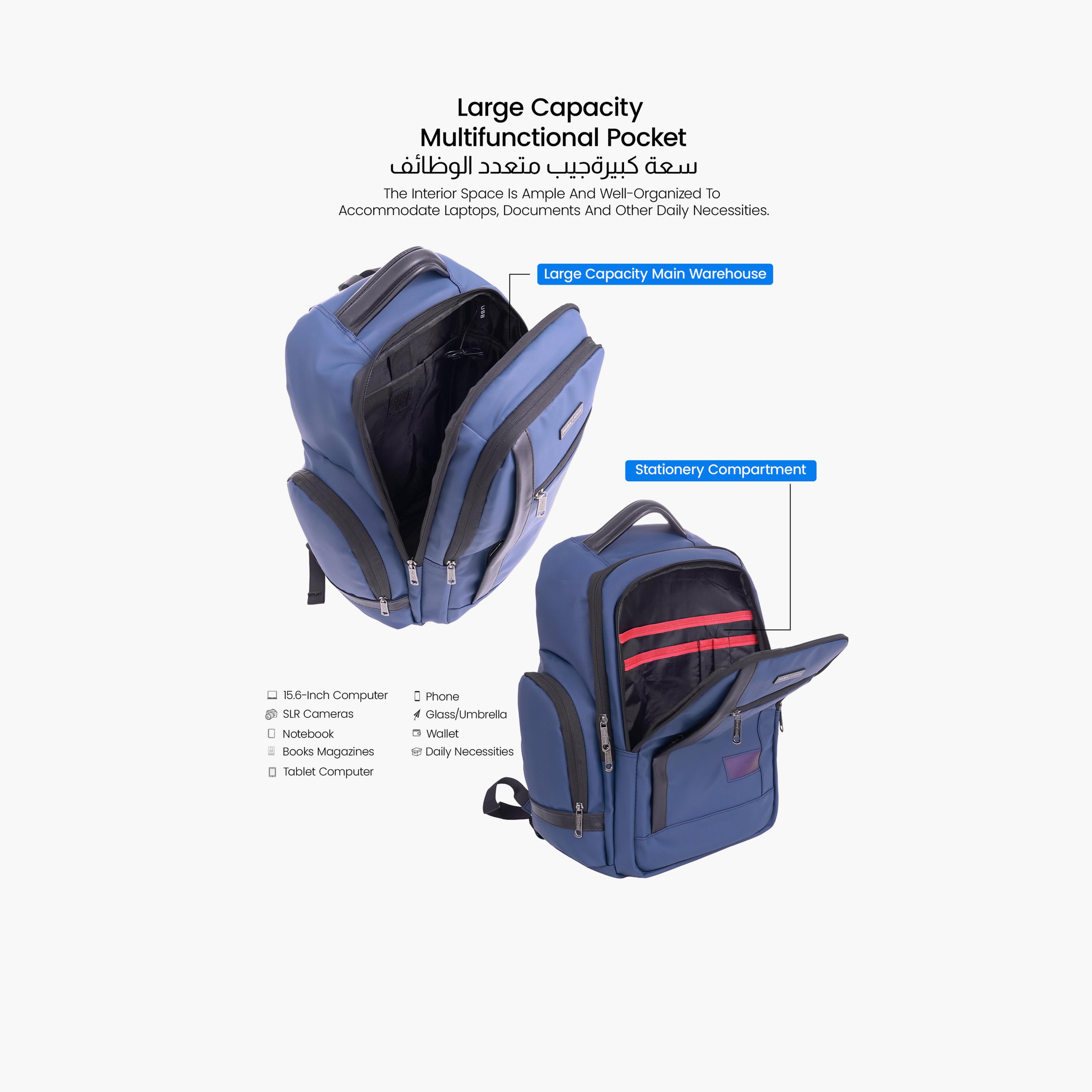 Para John 24 L | 18 Inches Backpack, Polyester, Adjustable Straps | PJBP6746-travel-luggagesandbags-backpacks-image-5