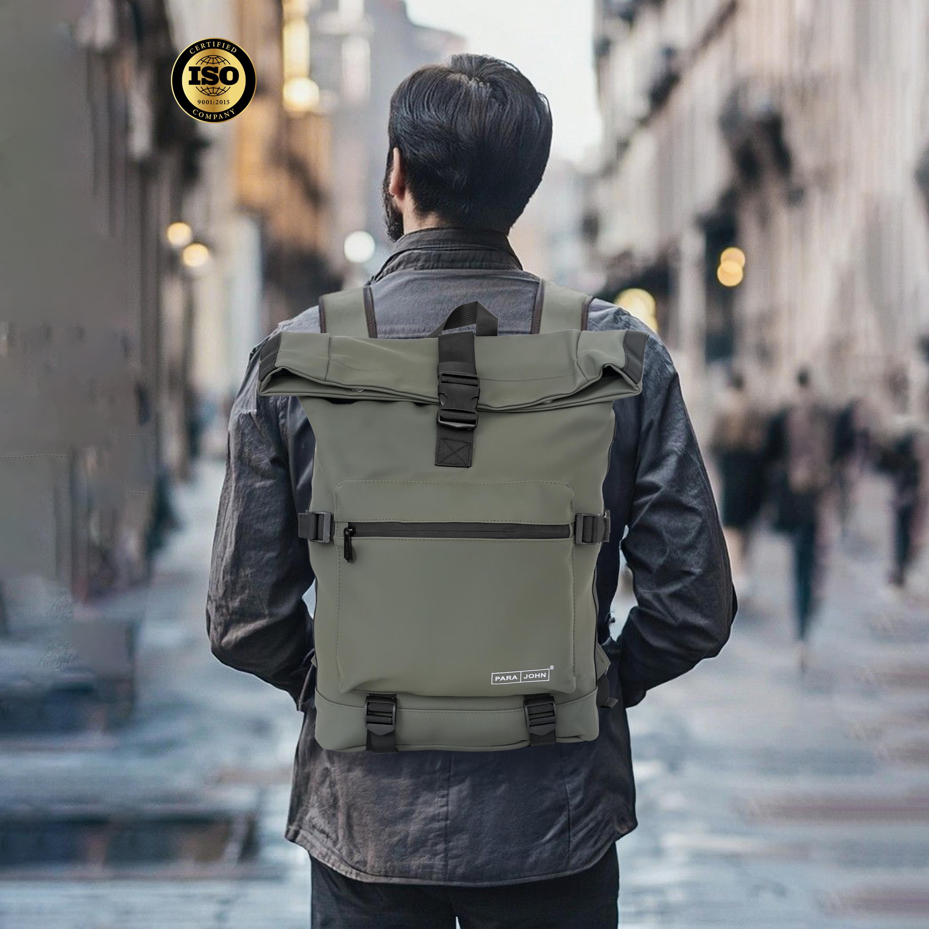 Para John 24 L | 17 Inches Backpack, Polyester, Adjustable Straps | PJBP6747-travel-luggagesandbags-backpacks-image-6