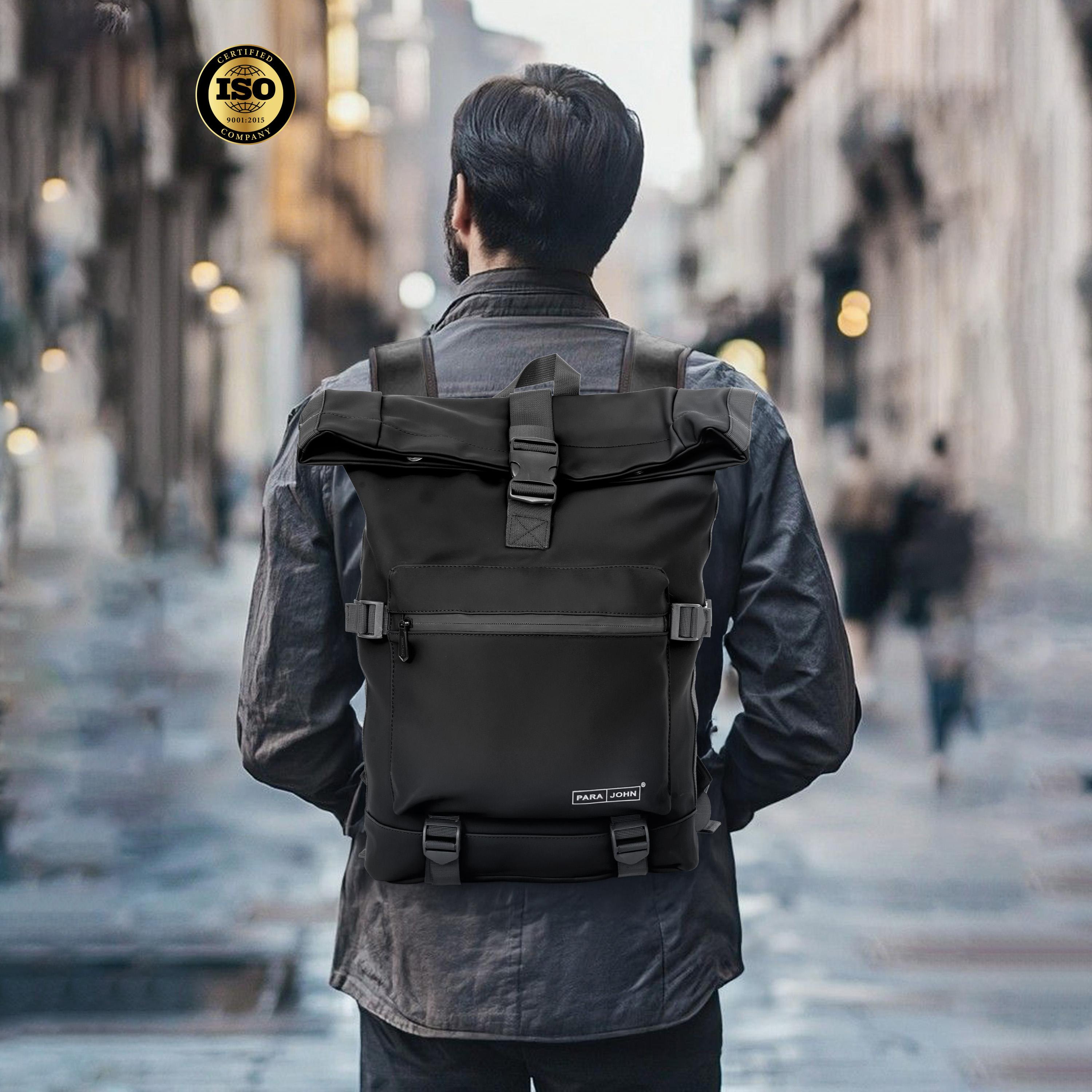 Para John 24 L | 17 Inches Backpack, Polyester, Adjustable Straps | PJBP6747-travel-luggagesandbags-backpacks-image-6