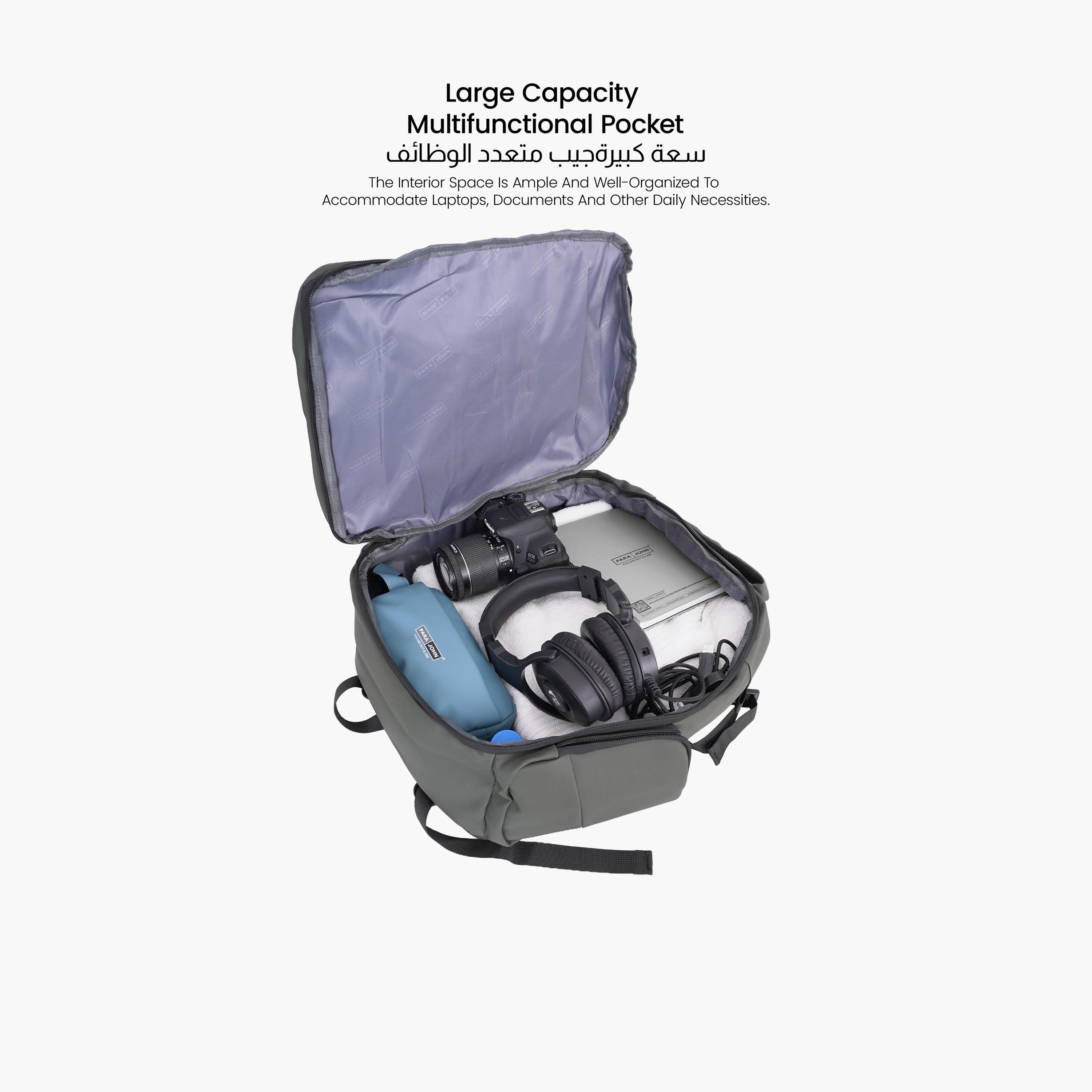 Para John 24 L | 18 Inches Backpack, Polyester, Adjustable Straps | PJBP6748-travel-luggagesandbags-backpacks-image-4