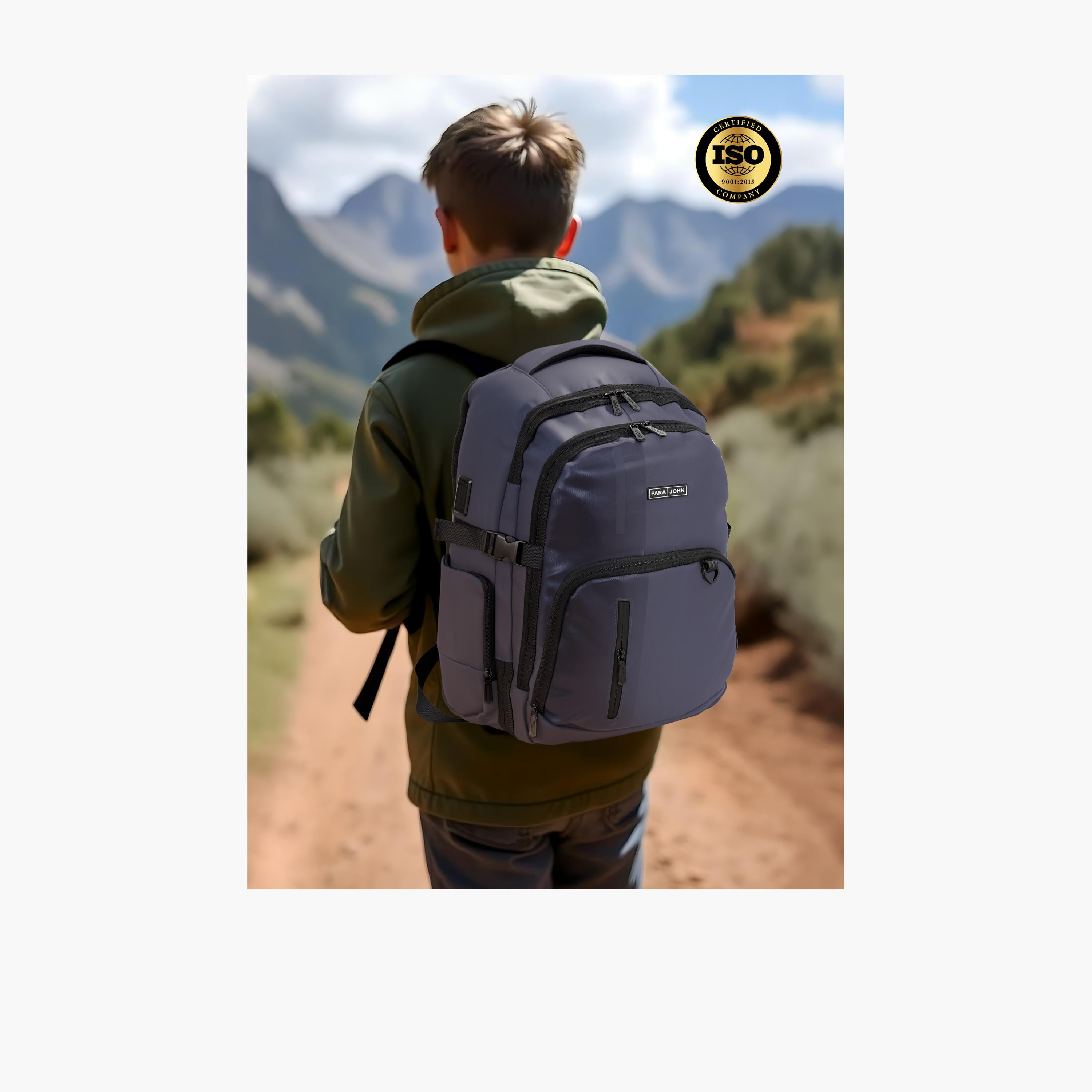 Para John 24 L | 18 Inches Backpack, Polyester, Adjustable Straps | PJBP6748-travel-luggagesandbags-backpacks-image-7