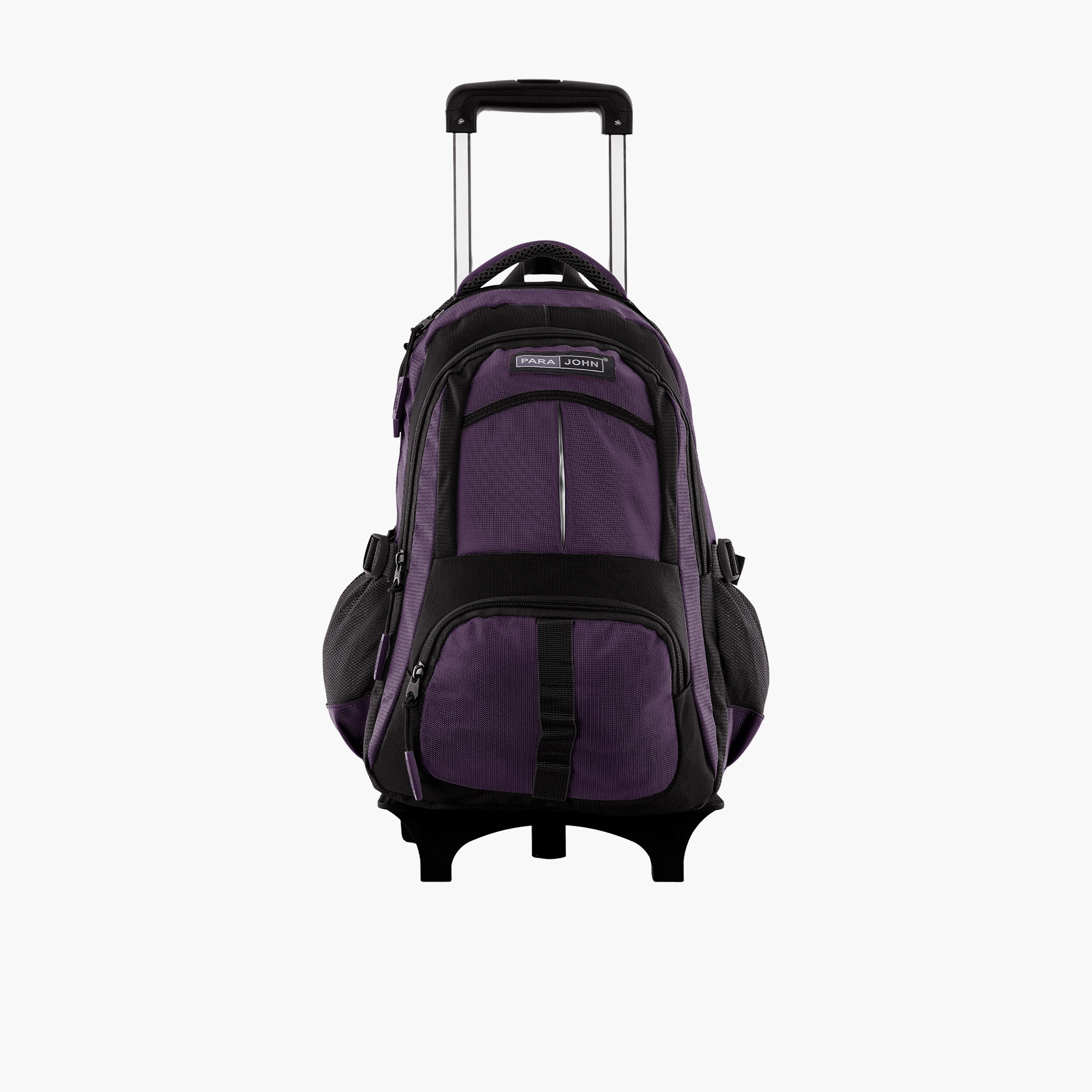 Para John | 16 Inches Trolley Bag, Nylon, Adjustable Straps | PJTRBP6720-school-bagsandbackpacks-trolleybags-image-13