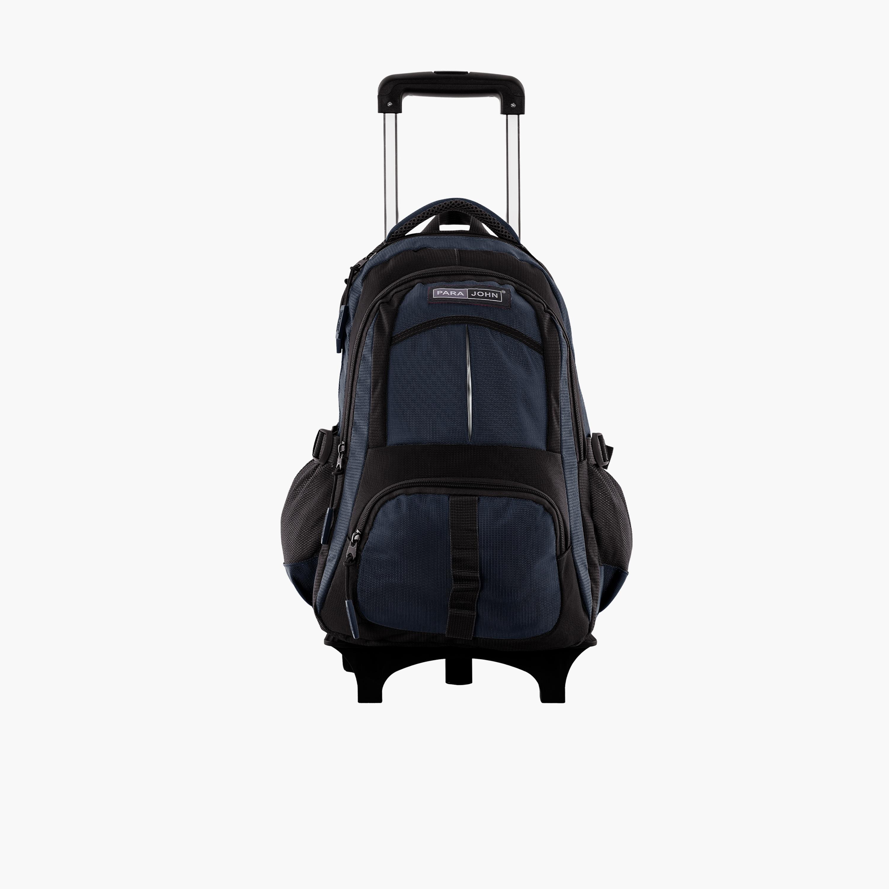 Para John | 18 Inches Trolley Bag, Nylon, Adjustable Straps | PJTRBP6720-school-bagsandbackpacks-trolleybags-image-2