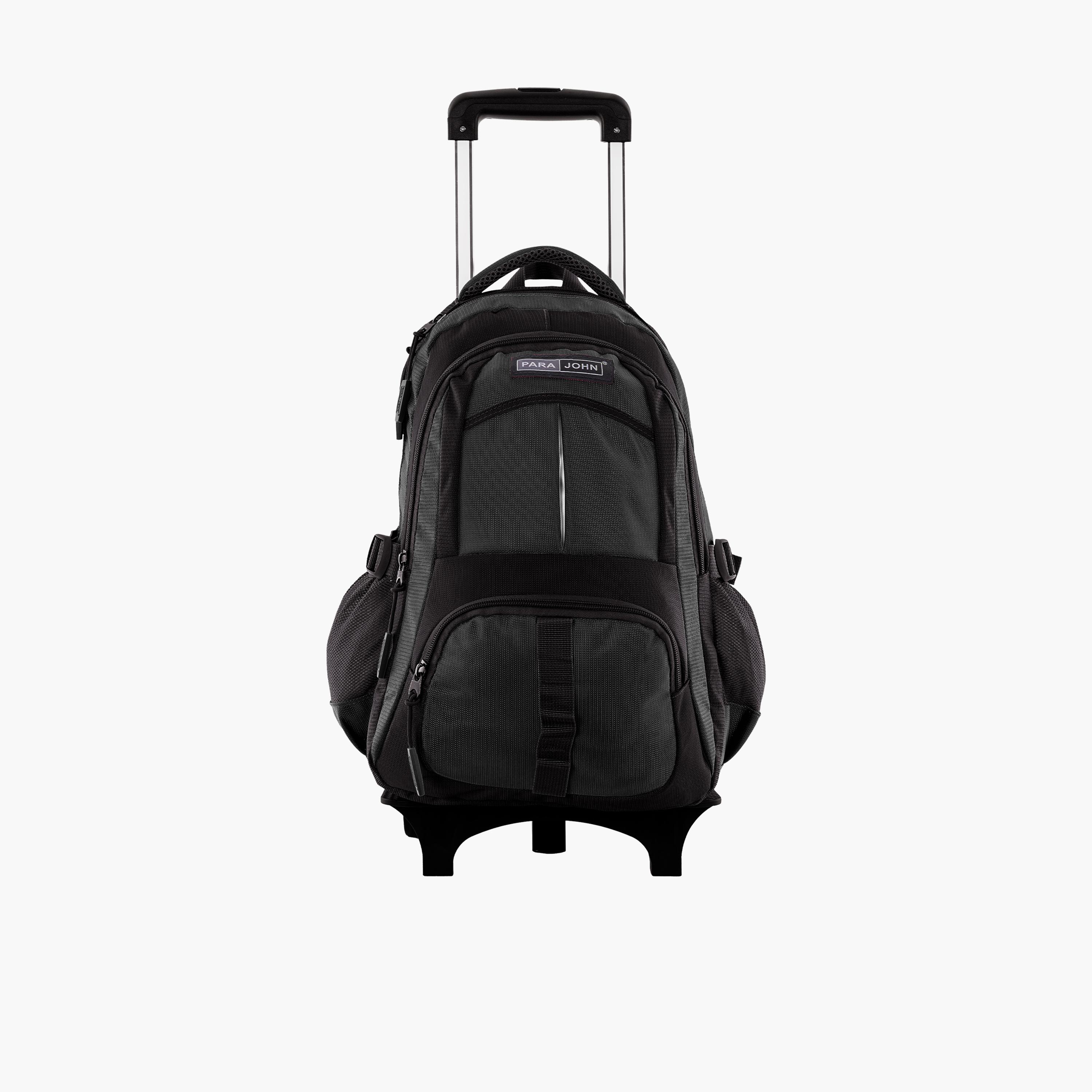 Para John | 18 Inches Trolley Bag, Nylon, Adjustable Straps | PJTRBP6720-school-bagsandbackpacks-trolleybags-image-2