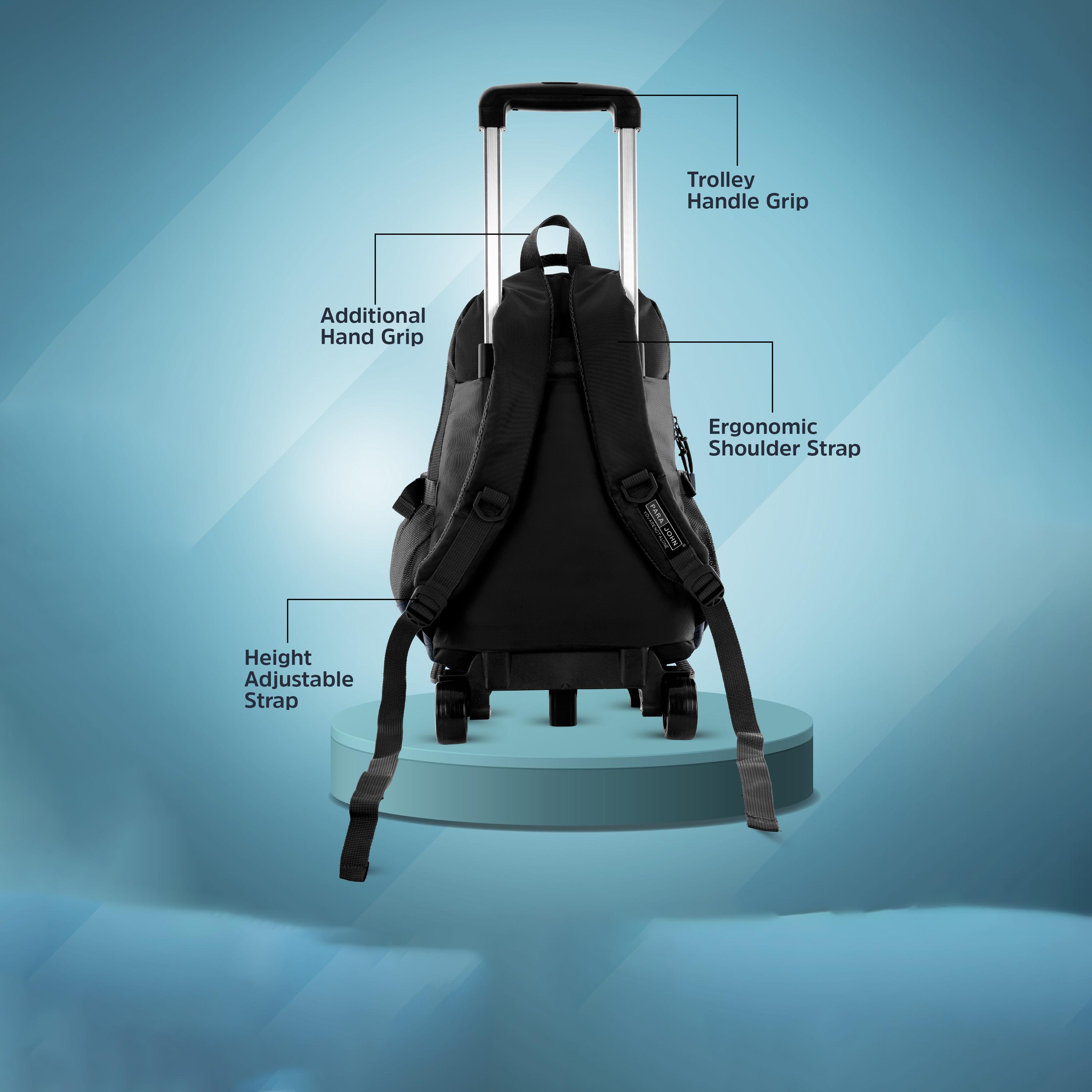بارا جون - شنطة بعجلات 20 إنش مصنوعة من النايلون أحزمة قابلة للتعديل | PJTRBP6720A20-school-bagsandbackpacks-trolleybags-image-8