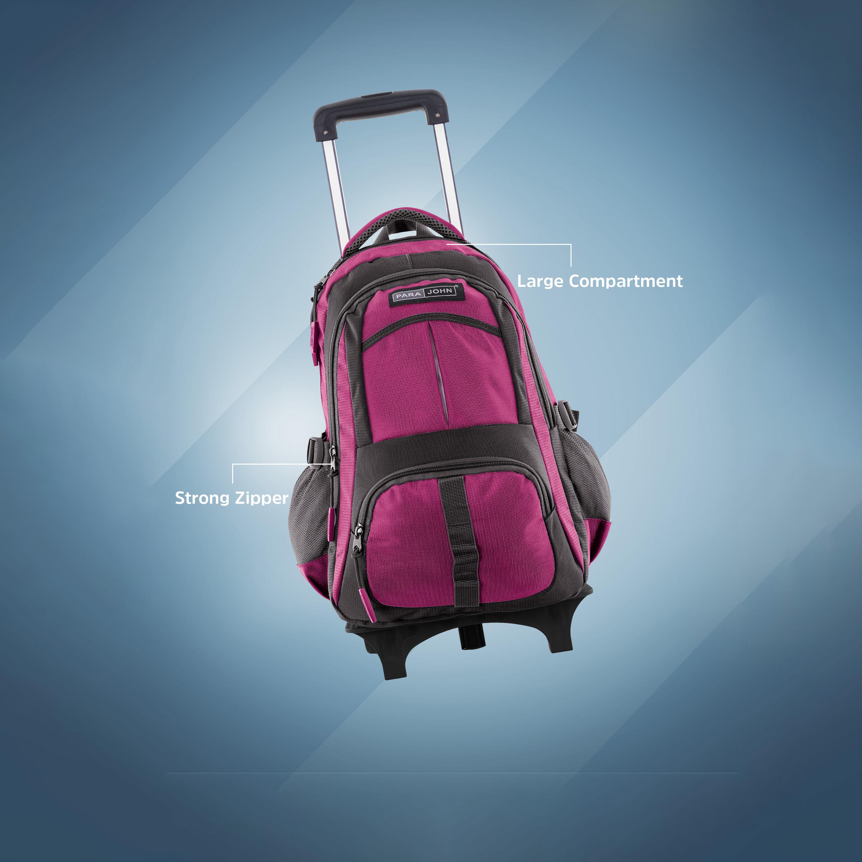 بارا جون - شنطة بعجلات 20 إنش مصنوعة من النايلون أحزمة قابلة للتعديل | PJTRBP6720A20-school-bagsandbackpacks-trolleybags-image-13