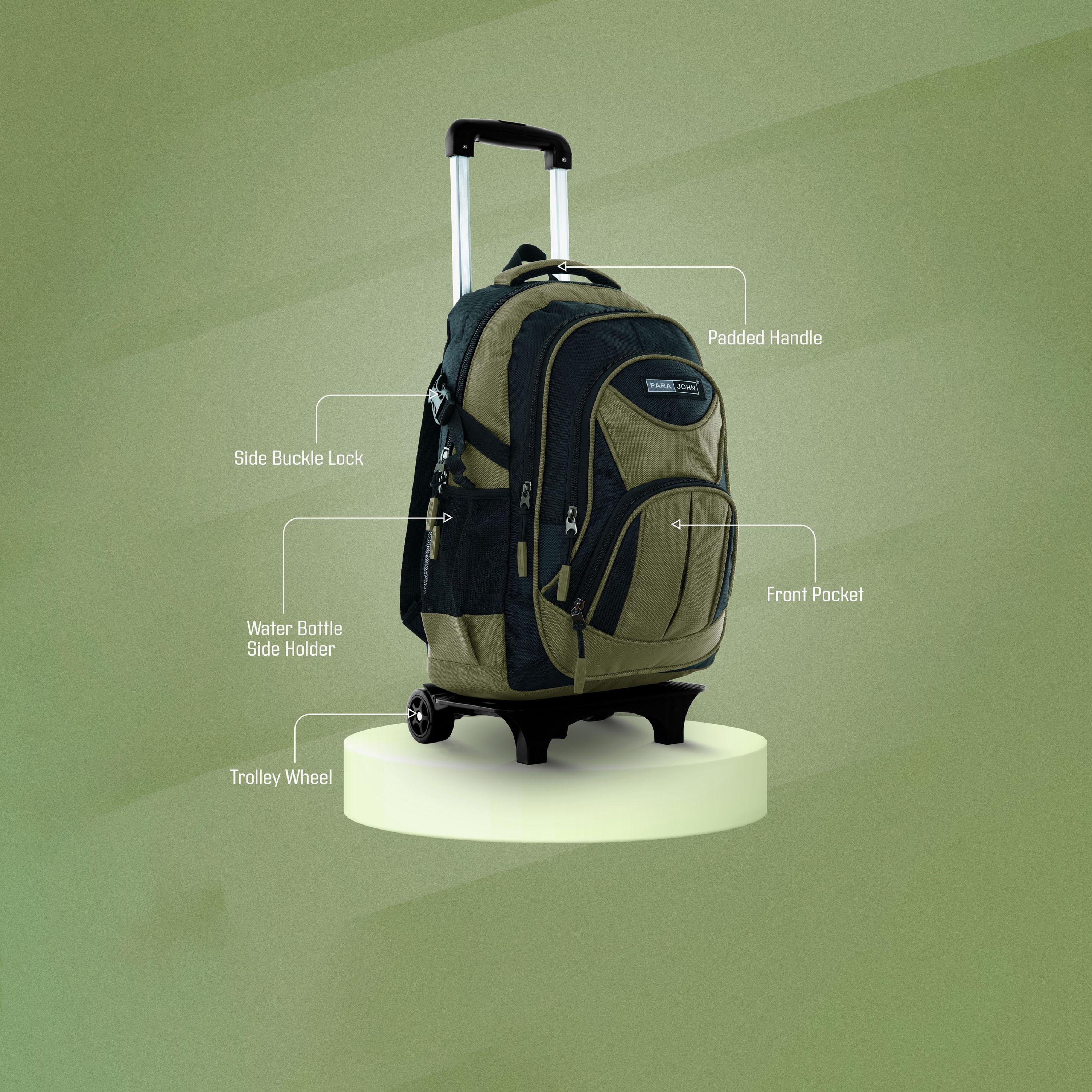 بارا جون - شنطة بعجلات 20 إنش مصنوعة من النايلون أحزمة قابلة للتعديل | PJTRBP6722A20-school-bagsandbackpacks-trolleybags-image-10