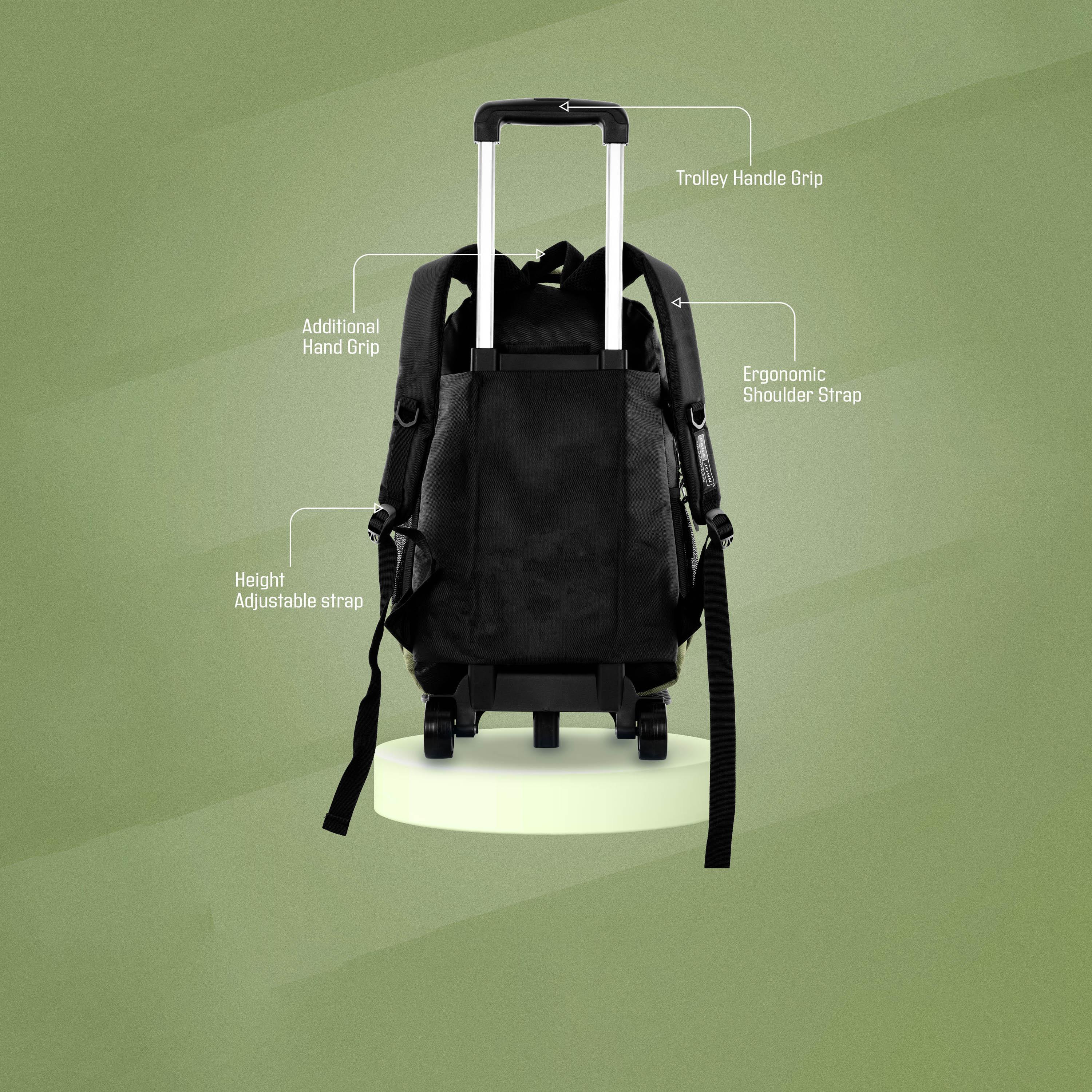 بارا جون - شنطة بعجلات 20 إنش مصنوعة من النايلون أحزمة قابلة للتعديل | PJTRBP6722A20-school-bagsandbackpacks-trolleybags-image-11
