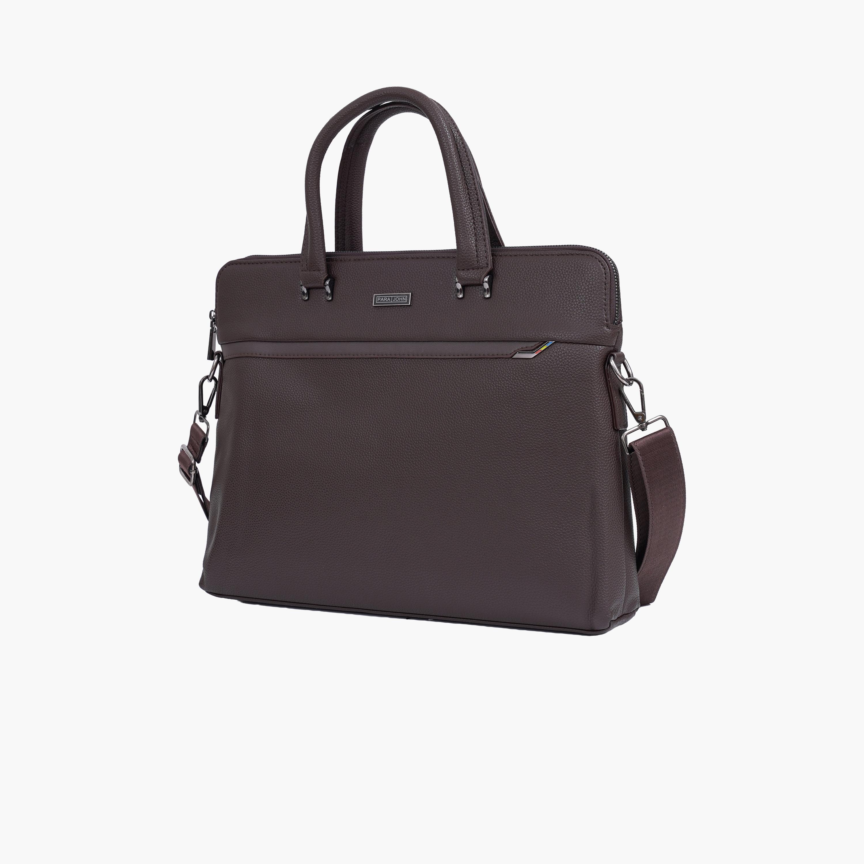 Para John 10 L | 16 Inches Laptop Bag, PVC, Detachable Strap | PJLB8069-women-bagsandwallets-handbags-image-1