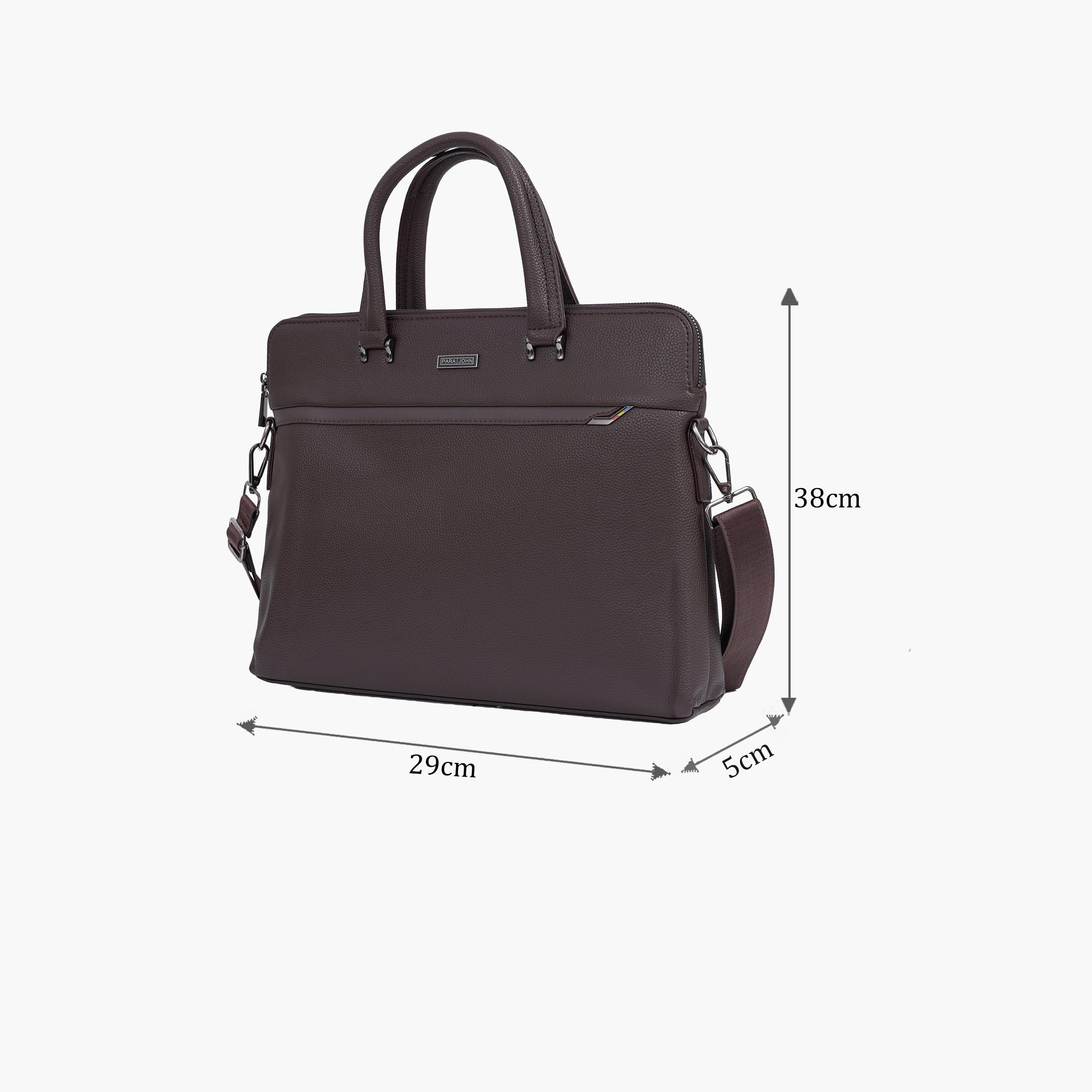 Para John 10 L | 16 Inches Laptop Bag, PVC, Detachable Strap | PJLB8069-women-bagsandwallets-handbags-image-2