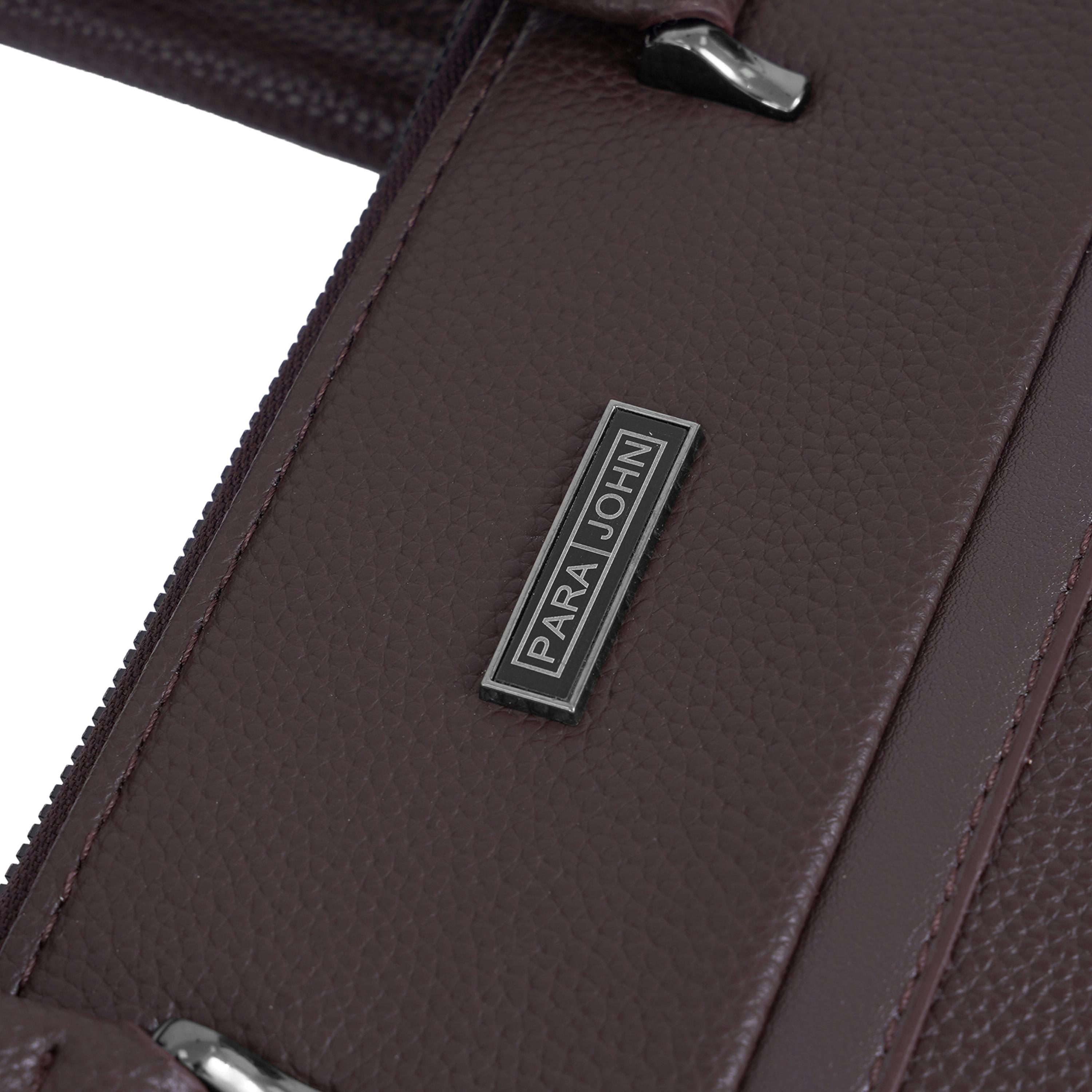 Para John 10 L | 16 Inches Laptop Bag, PVC, Detachable Strap | PJLB8069-women-bagsandwallets-handbags-image-7