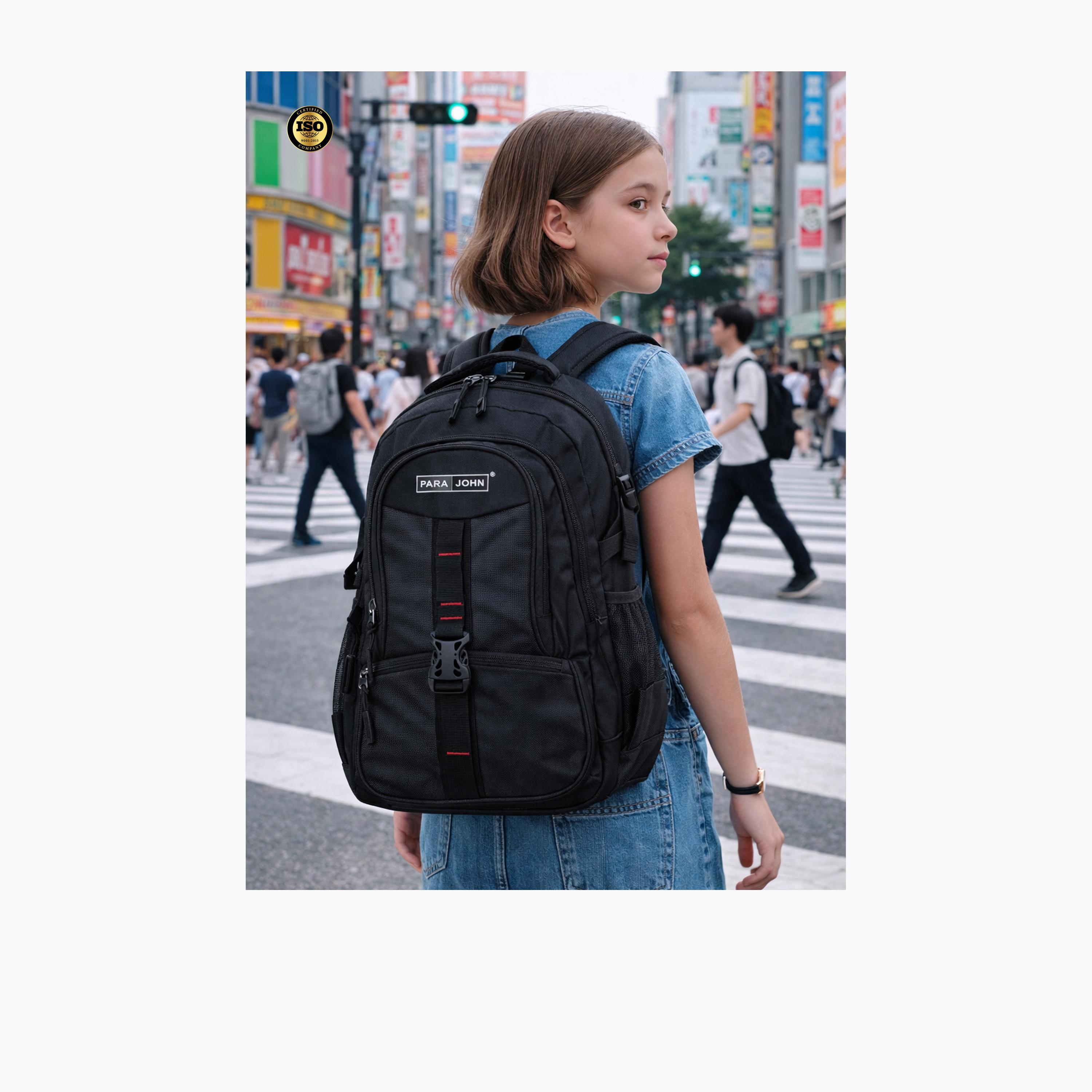 Para John 43 L | 22 Inches Backpack, Polyester, Adjustable Strap | PJSB6007-school-bagsandbackpacks-backpacks-image-6