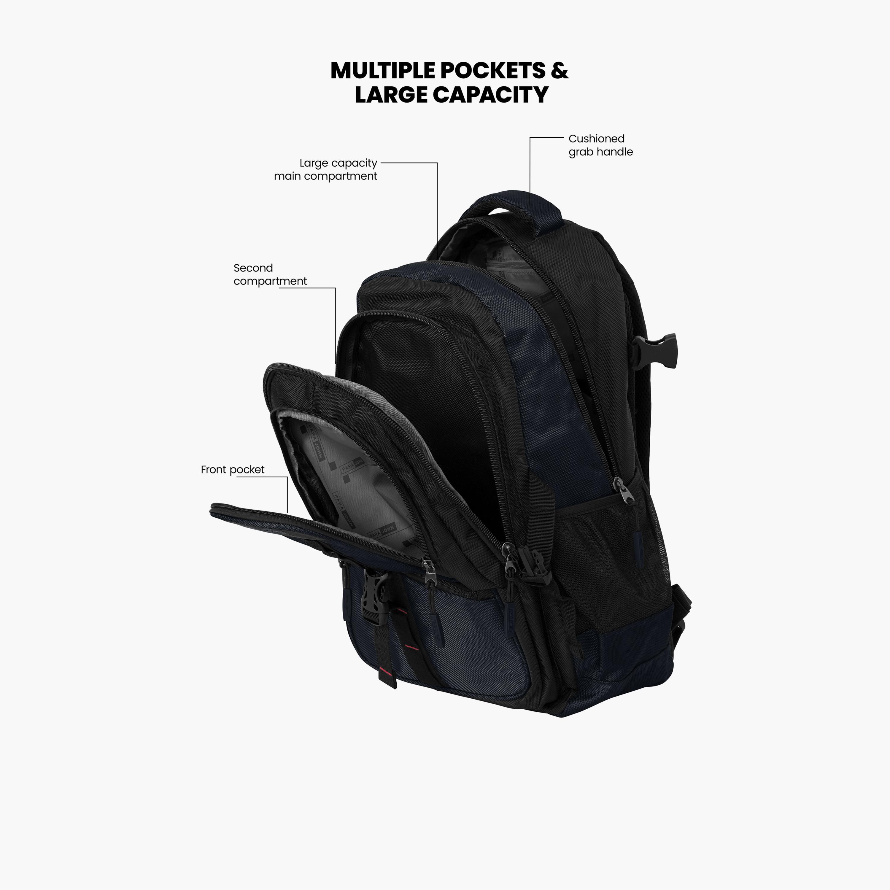 Para John 43 L | 22 Inches Backpack, Polyester, Adjustable Strap | PJSB6007-school-bagsandbackpacks-backpacks-image-3